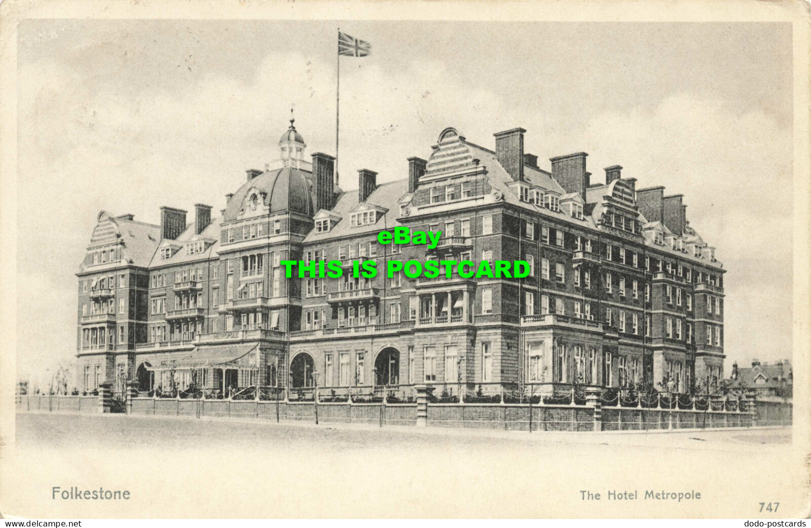 R569141 Folkestone. Hotel Metropole. 747. Victoria Series. J. Davis. 1904 - Mundo