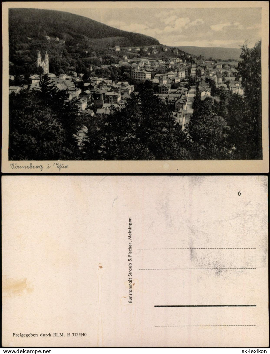 Ansichtskarte Sonneberg Panorama-Ansicht 1943 - Sonneberg