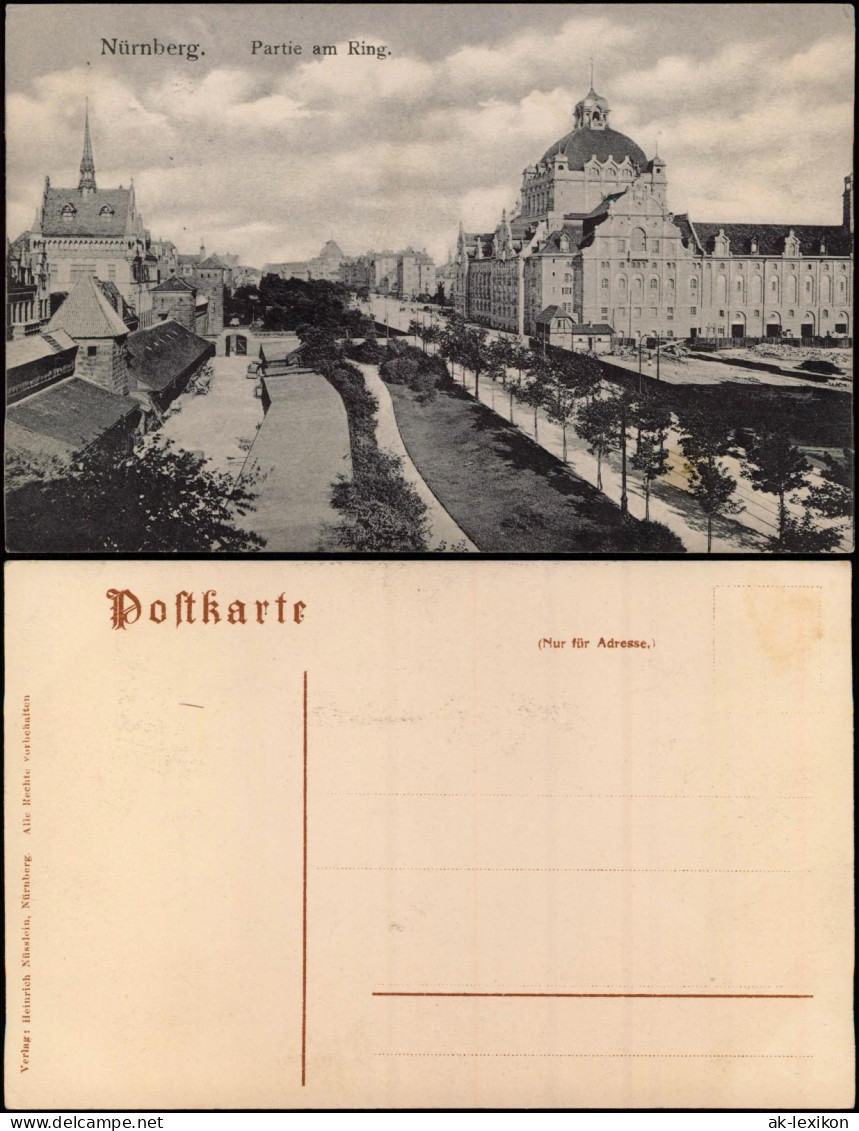 Ansichtskarte Nürnberg Partie Am Ring 1910 - Nürnberg
