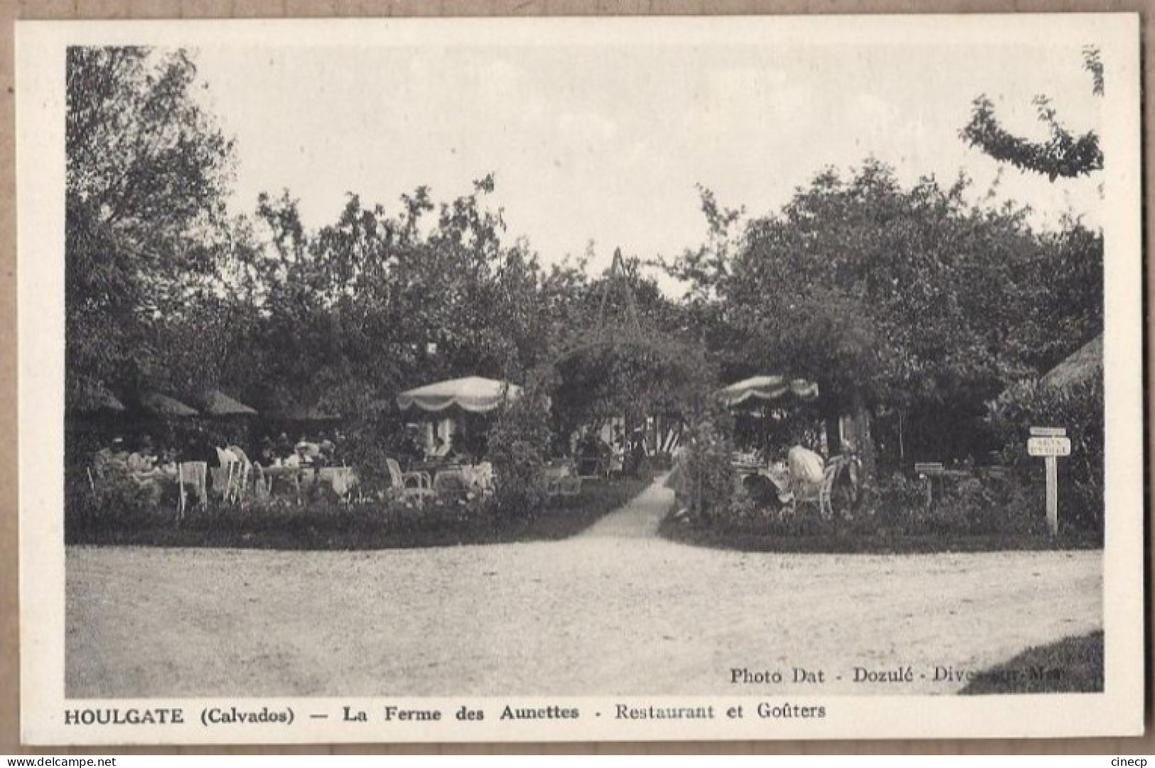 CPA 14  - HOULGATE - La Ferme Des Aunettes - Restaurant Et Goûters - TB PLAN TERRASSE Etablissement ANIMATION - Houlgate