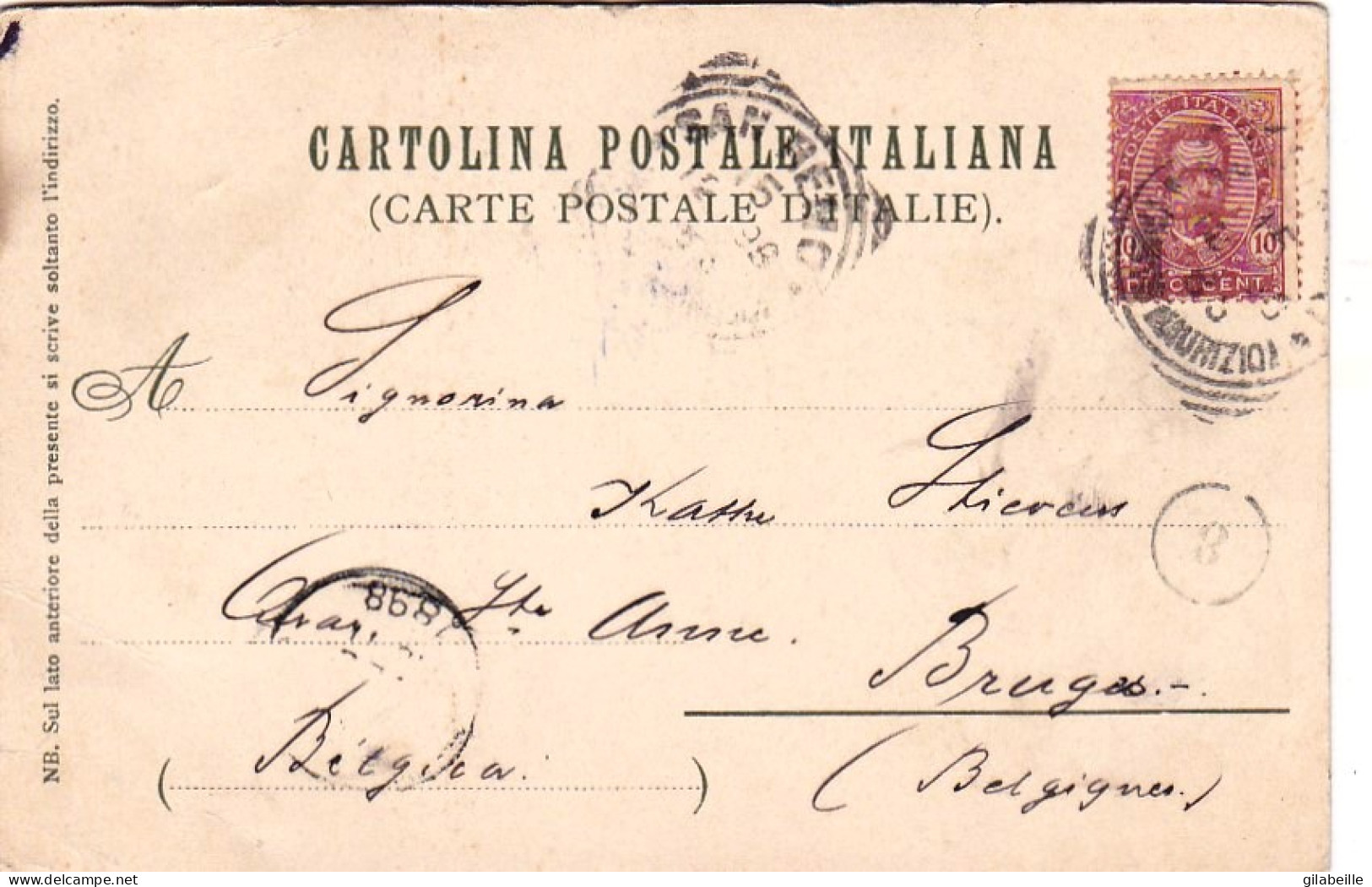 Liguria - BORDIGHERA - Litho 1898 - Sonstige & Ohne Zuordnung