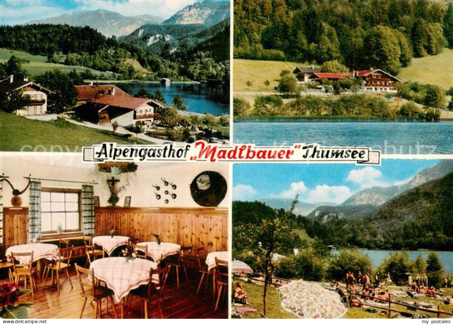 73654682 Karlstein Oberbayern Madlbauer Alpengasthof Am Thumsee Liegewiese Panor - Bad Reichenhall