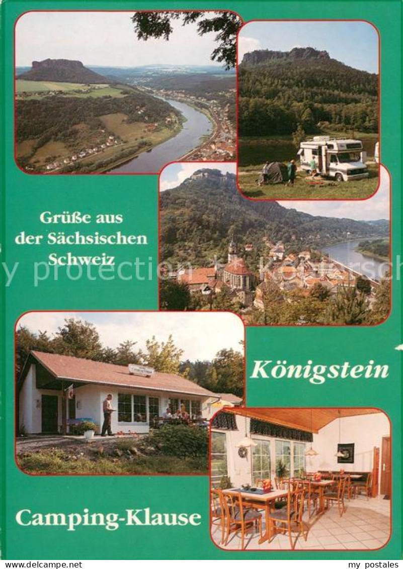 73654665 Koenigstein Saechsische Schweiz Gaststaette Am Elbufer Camping-Klause P - Koenigstein (Saechs. Schw.)