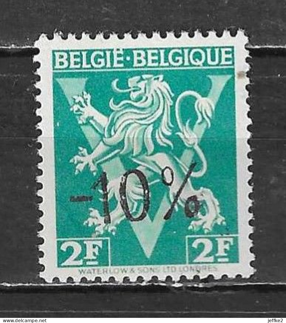 724L**  Lion Héraldique Surchargé -10% - Bonne Valeur - MNH** - LOOK!!!! - 1946 -10 %