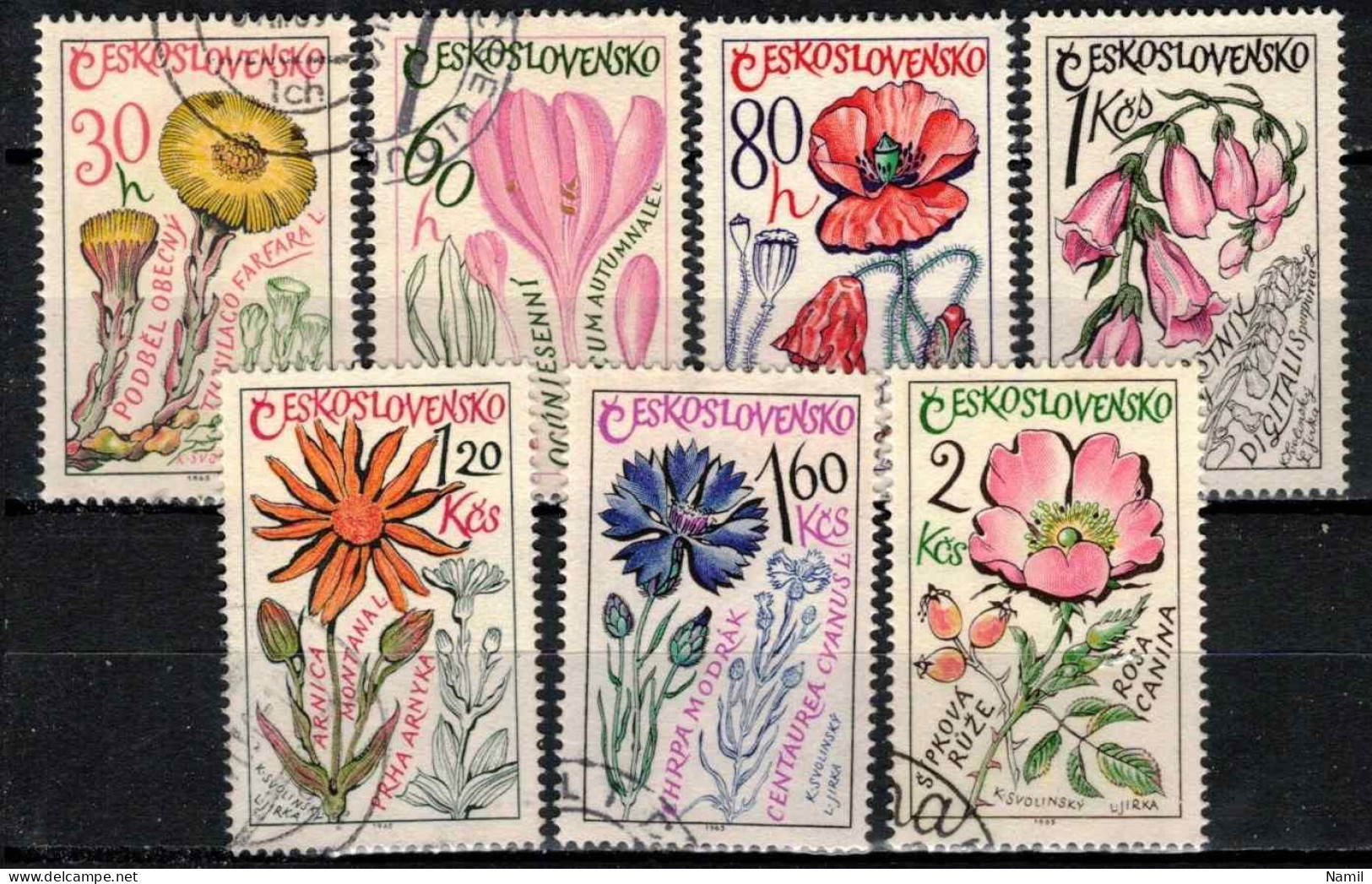 Tchécoslovaquie 1965 Mi 1583-9 (Yv 1448-54), Obliteré - Used Stamps