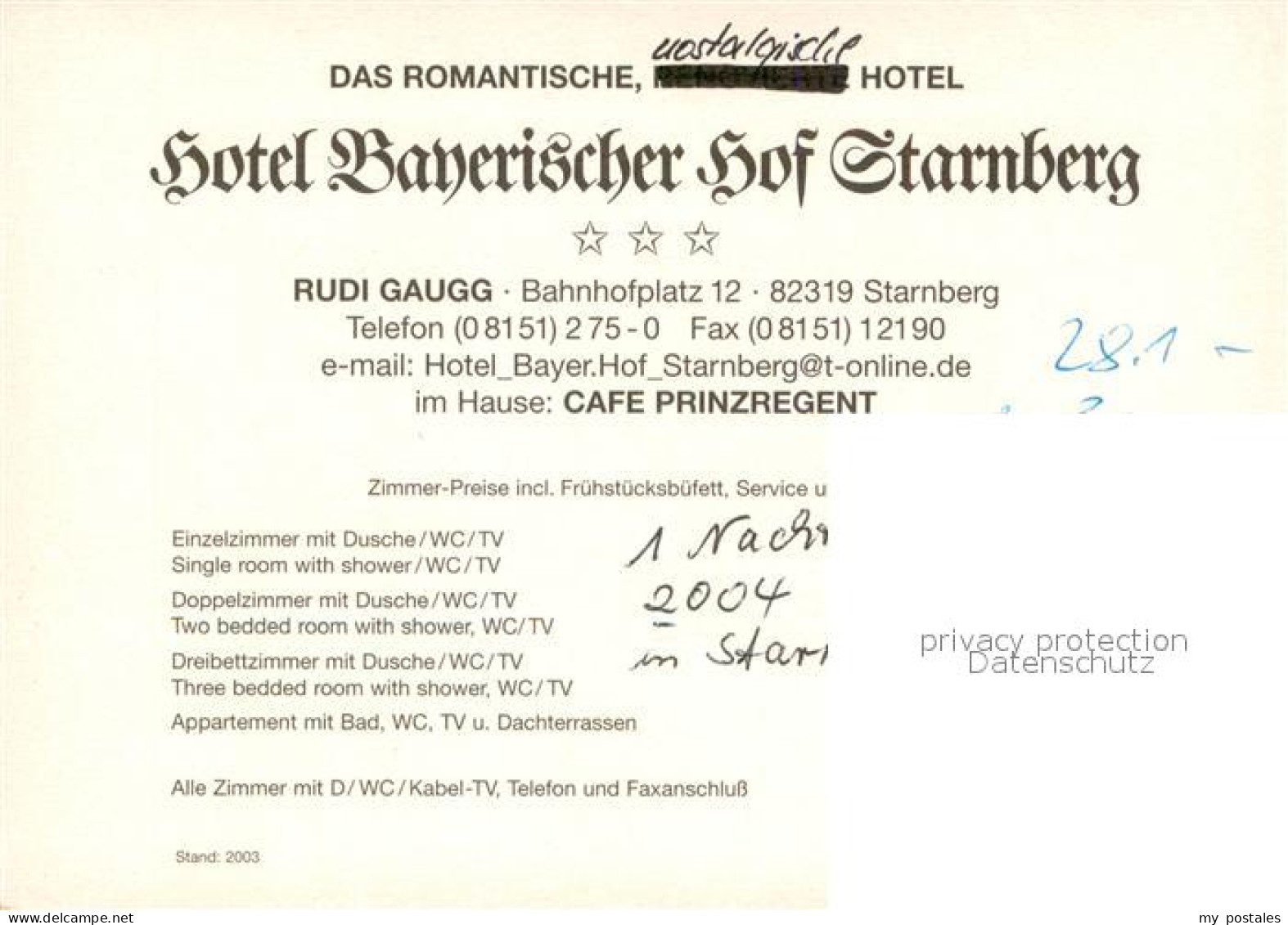 73654500 Starnberg Hotel Bayerischer Hof Starnberg - Starnberg