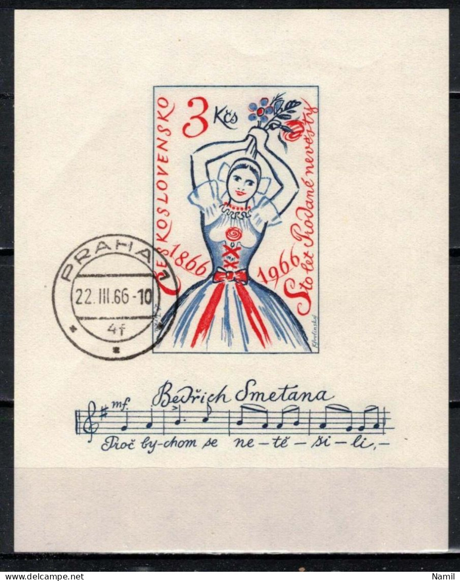 Tchécoslovaquie 1966 Mi 1602 - Bl.23 (Yv BF 27), Obliteré - Used Stamps