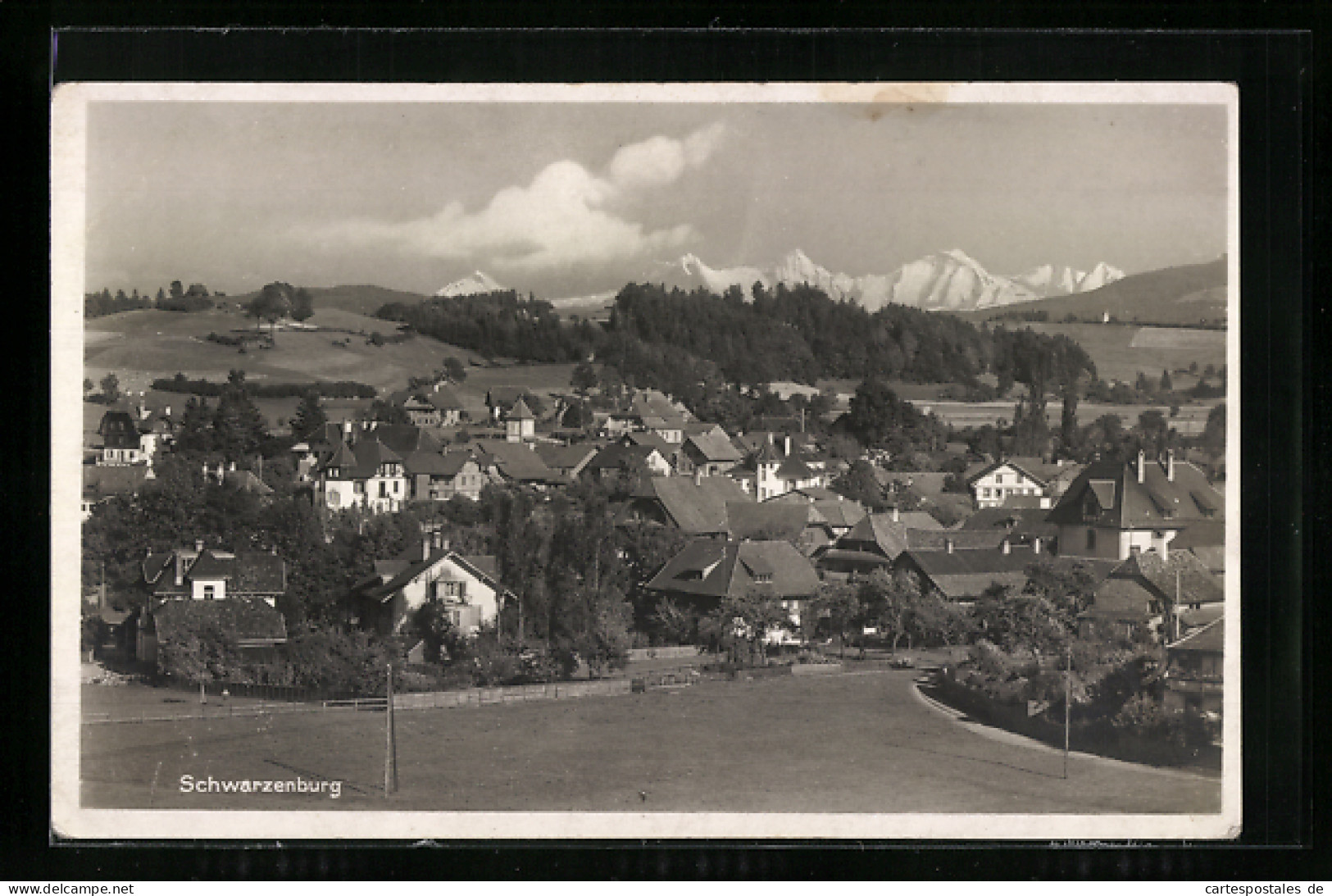 AK Schwarzenburg, Ortsansicht Aus Der Vogelschau  - Schwarzenburg