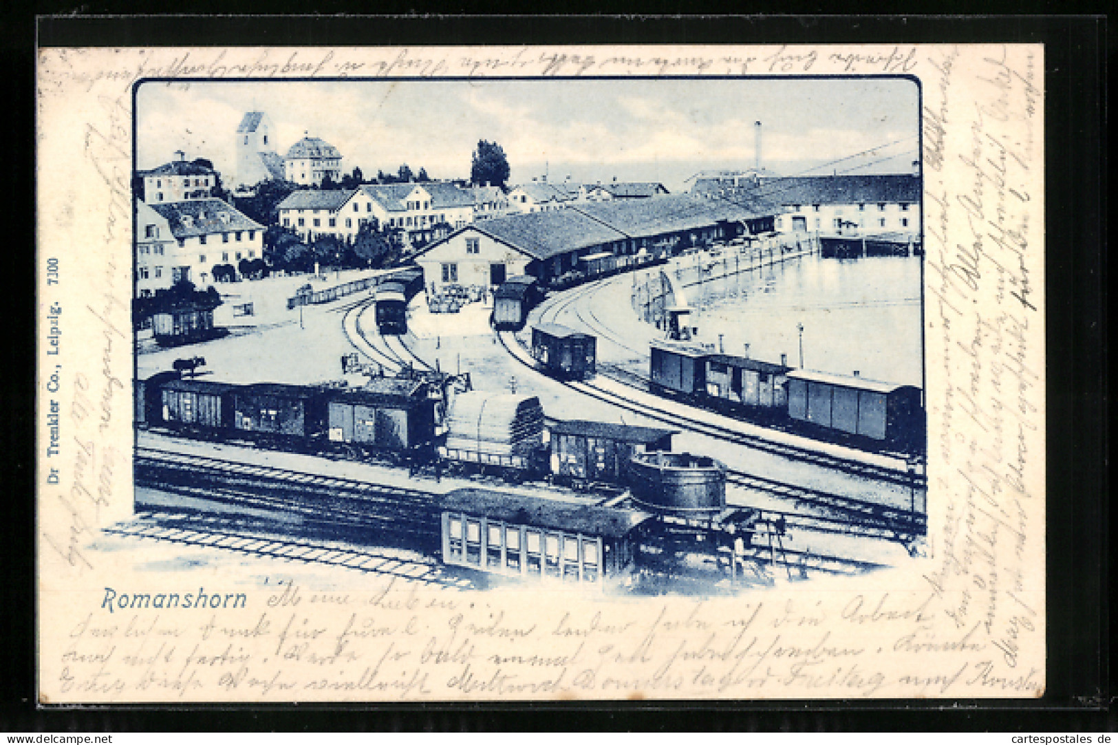 AK Romanshorn, Blick Auf Den Güterbahnhof  - Romanshorn