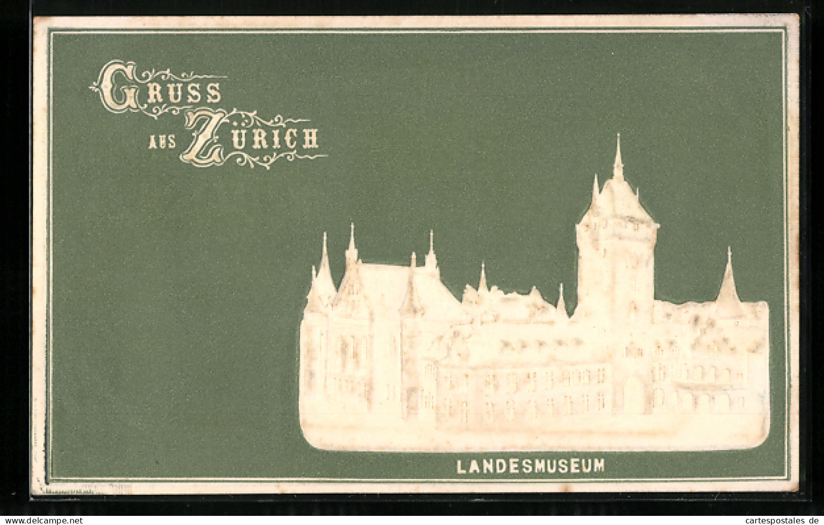 Präge-AK Zürich, Das Landesmuseum  - Autres & Non Classés