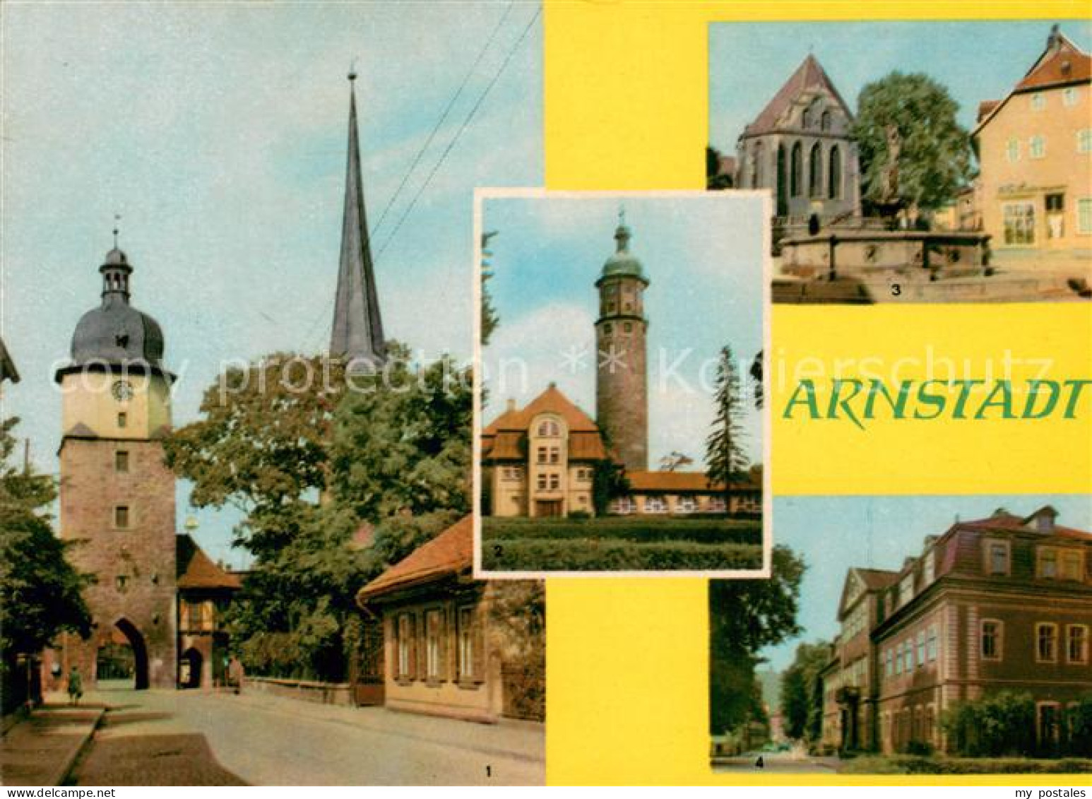 73654432 Arnstadt Ilm Riedtor Neideckturm Bachkirche Heimatmuseum Arnstadt Ilm - Arnstadt