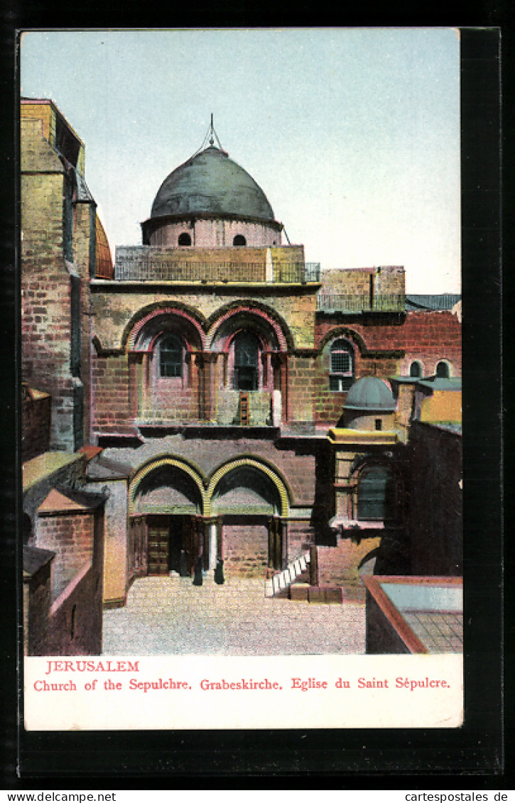 AK Jerusalem, Church Of The Sepulchre  - Palästina