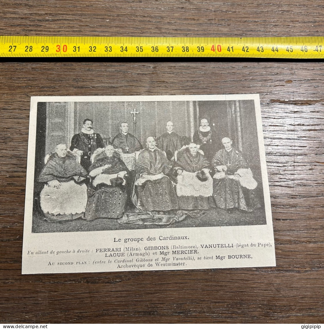 1908 PATI Groupe Des Cardinaux FERRARI GIBBONS VANUTELLI LAGUE (Armagh) Mgr MERCIER Mgr BOURNE, - Sammlungen