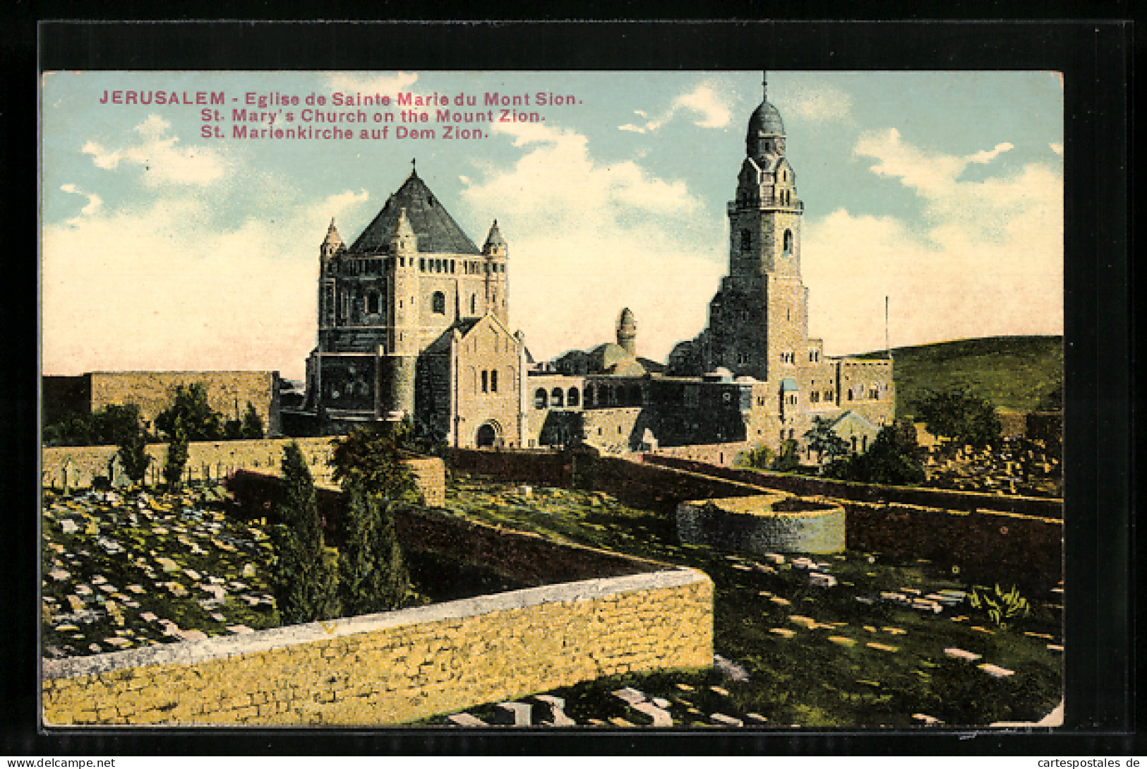 AK Jerusalem, St. Marienkirche Auf Dem Zion  - Palestina