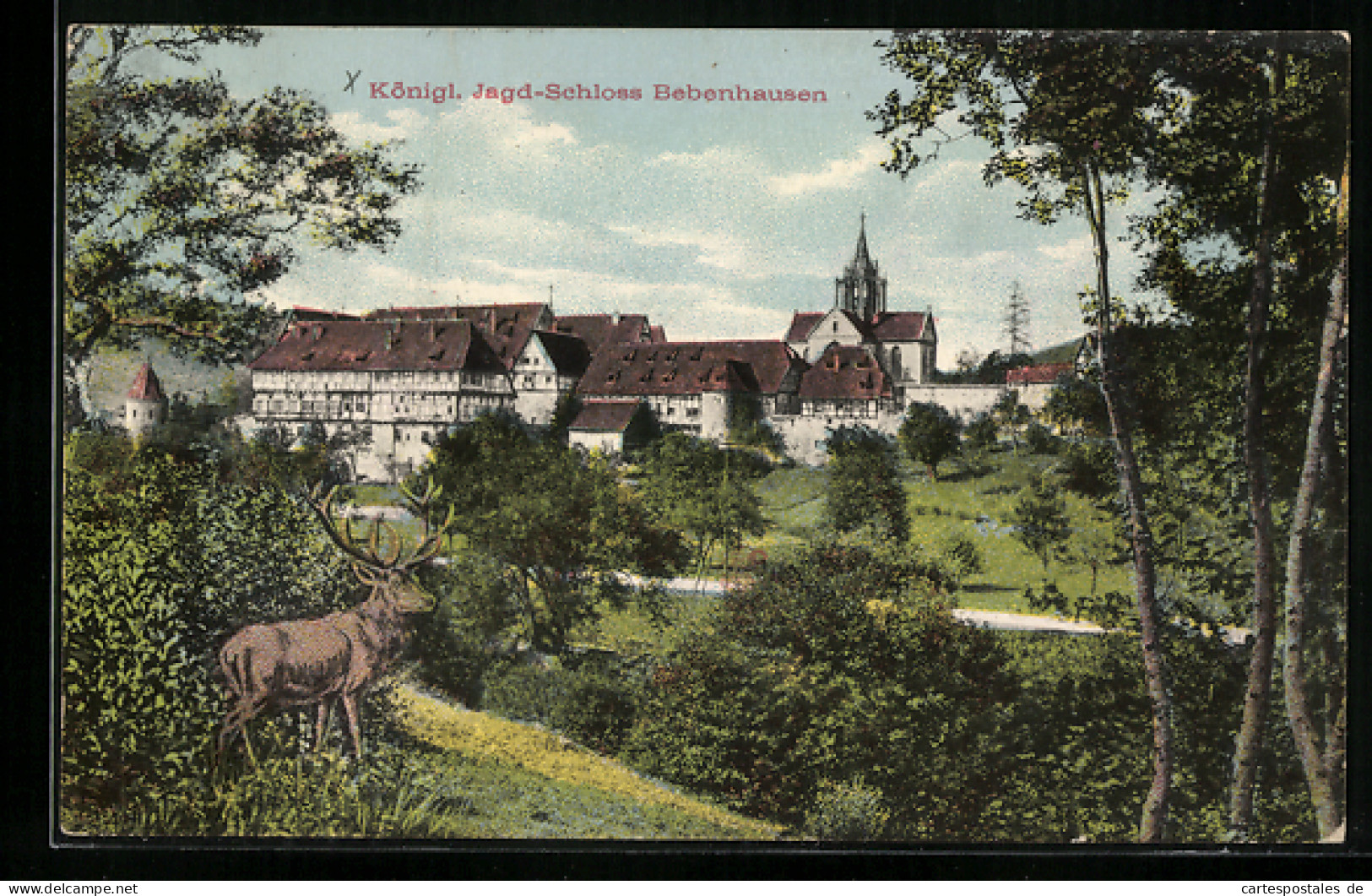 AK Bebenhausen, Königliches Jagdschloss  - Jagd