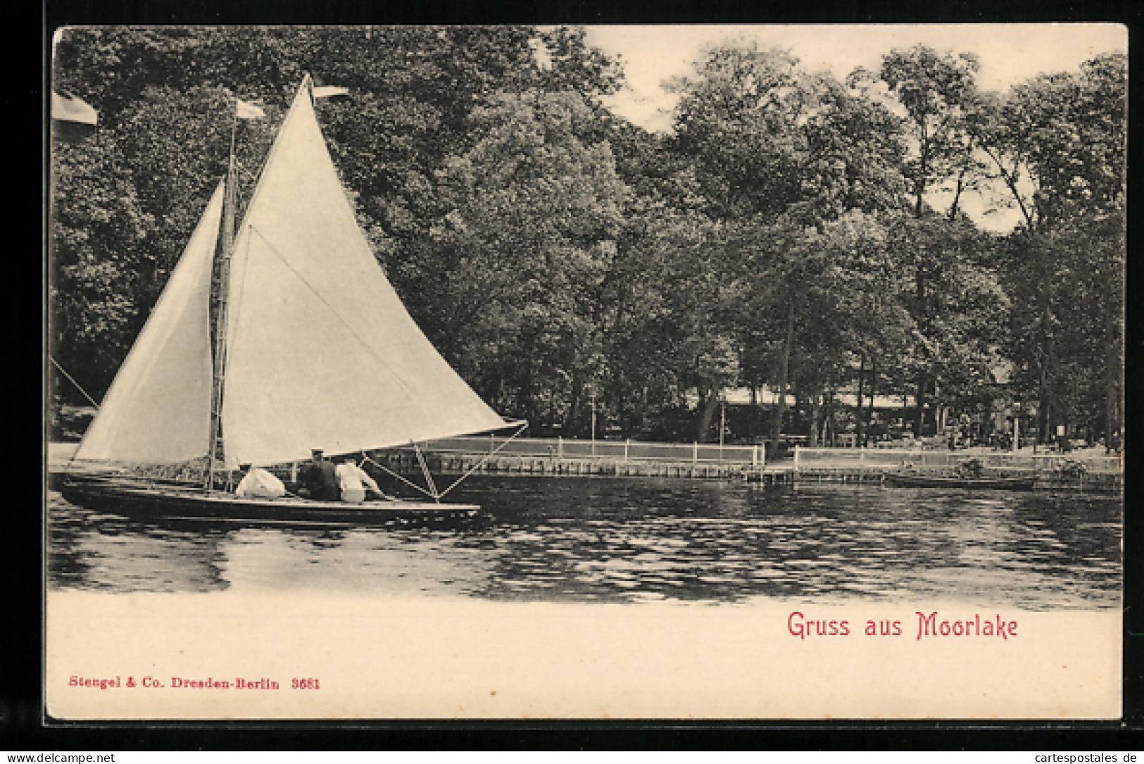 AK Berlin-Zehlendorf, Gasthaus Moorlake Mit Segelpartie  - Zehlendorf