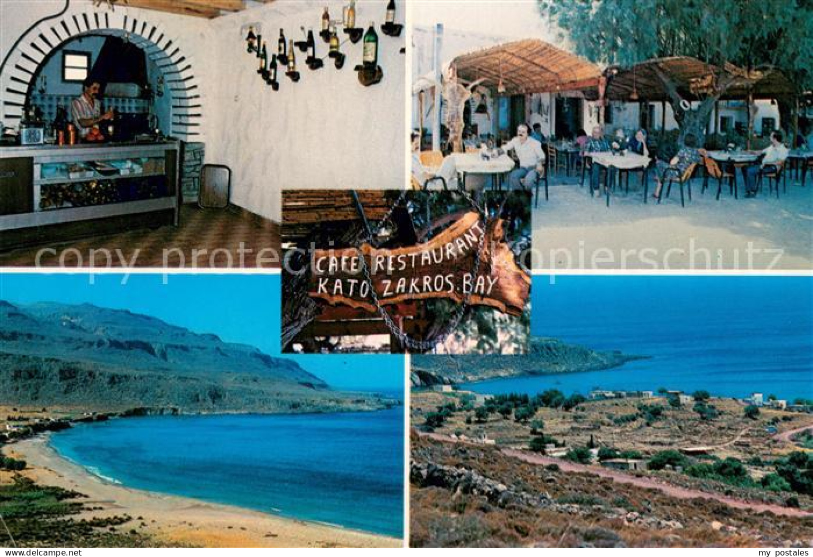 73654356 Crete Cafe Restaurant Kato Zakros Bay Panorama Crete - Griechenland