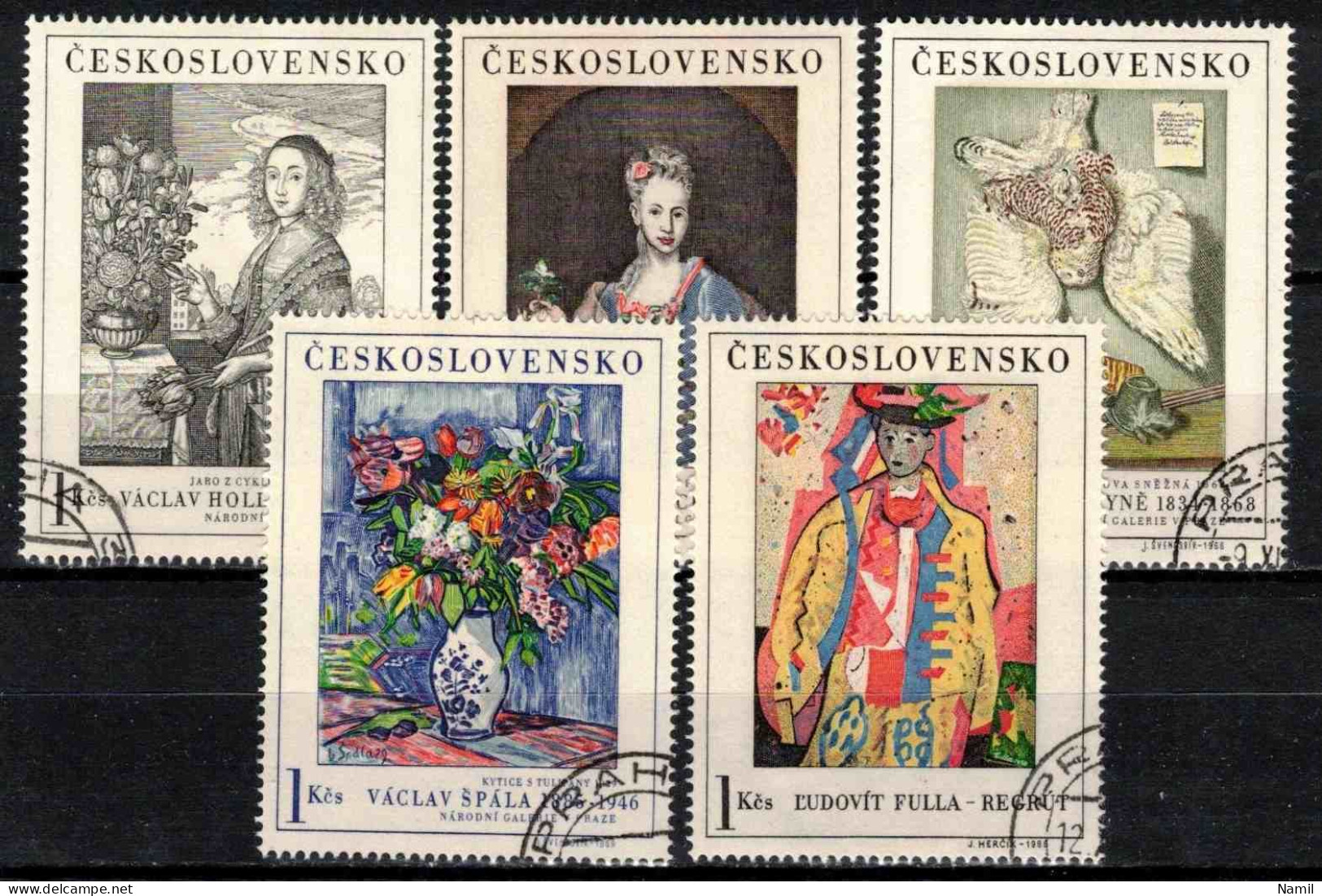Tchécoslovaquie 1966 Mi 1668-72 (Yv 1530-4), Obliteré - Used Stamps