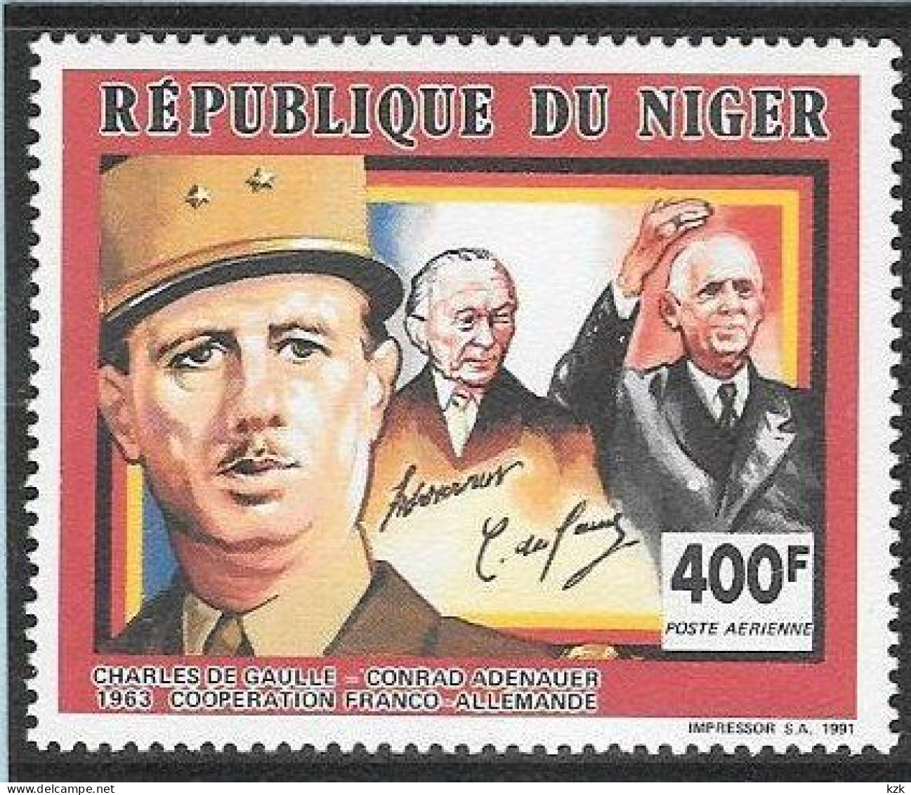 14	31 186		NIGER - De Gaulle (Général)