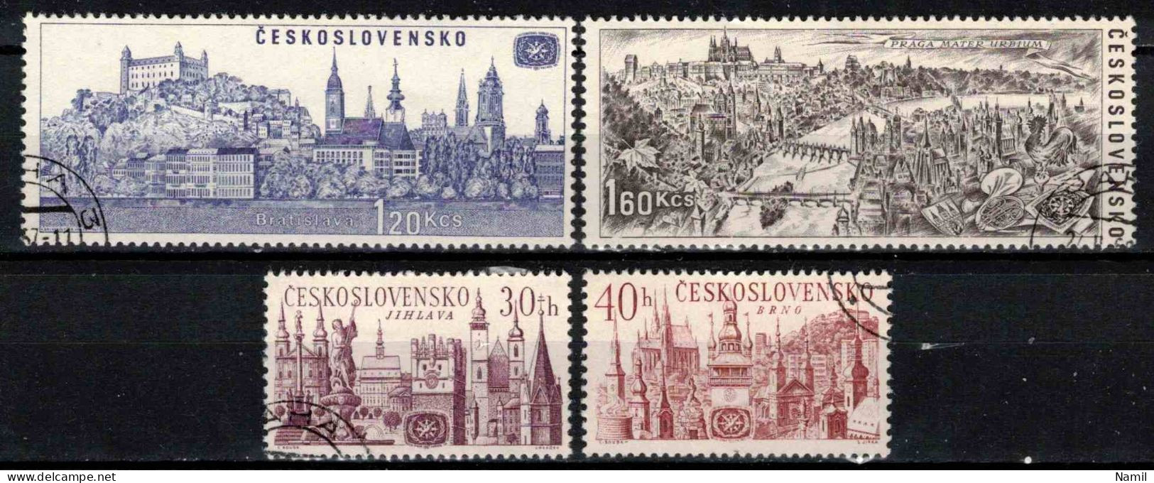 Tchécoslovaquie 1967 Mi 1677-80 (Yv 1539-42), Obliteré - Oblitérés