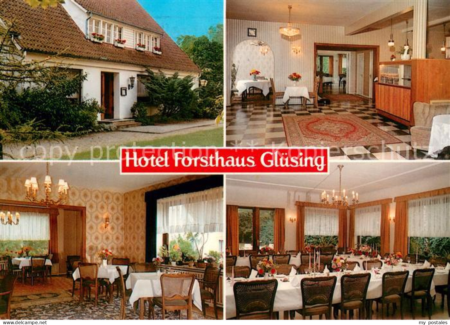 73654233 Lauenburg Elbe Hotel Forsthaus Gluesing Halle Restaurant Lauenburg Elbe - Lauenburg