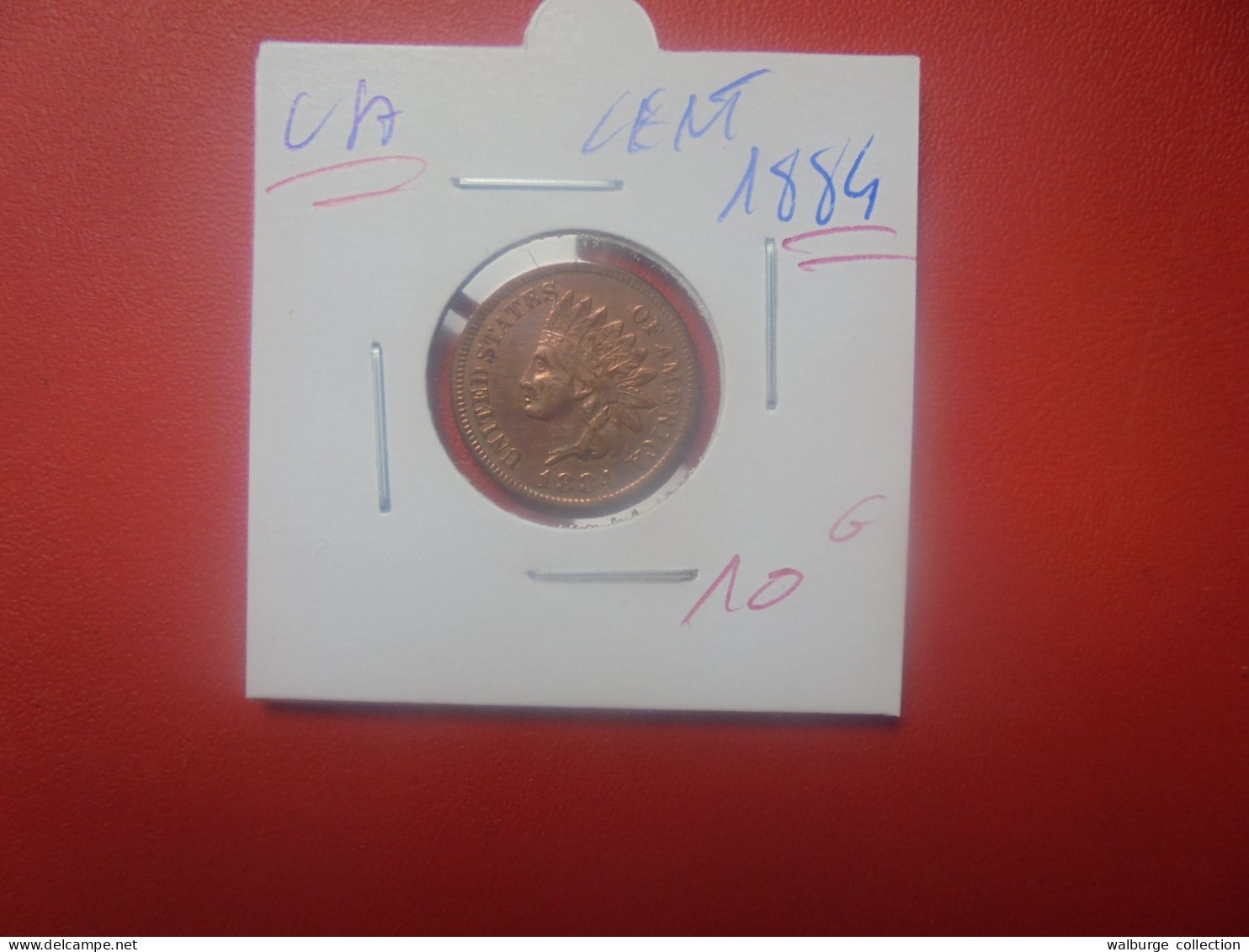 U.S.A CENT 1884 (A.1) - 1859-1909: Indian Head