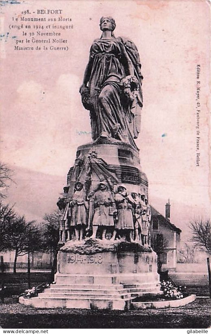 90 - BELFORT -  Le Monument Aux Morts - Belfort - Ville