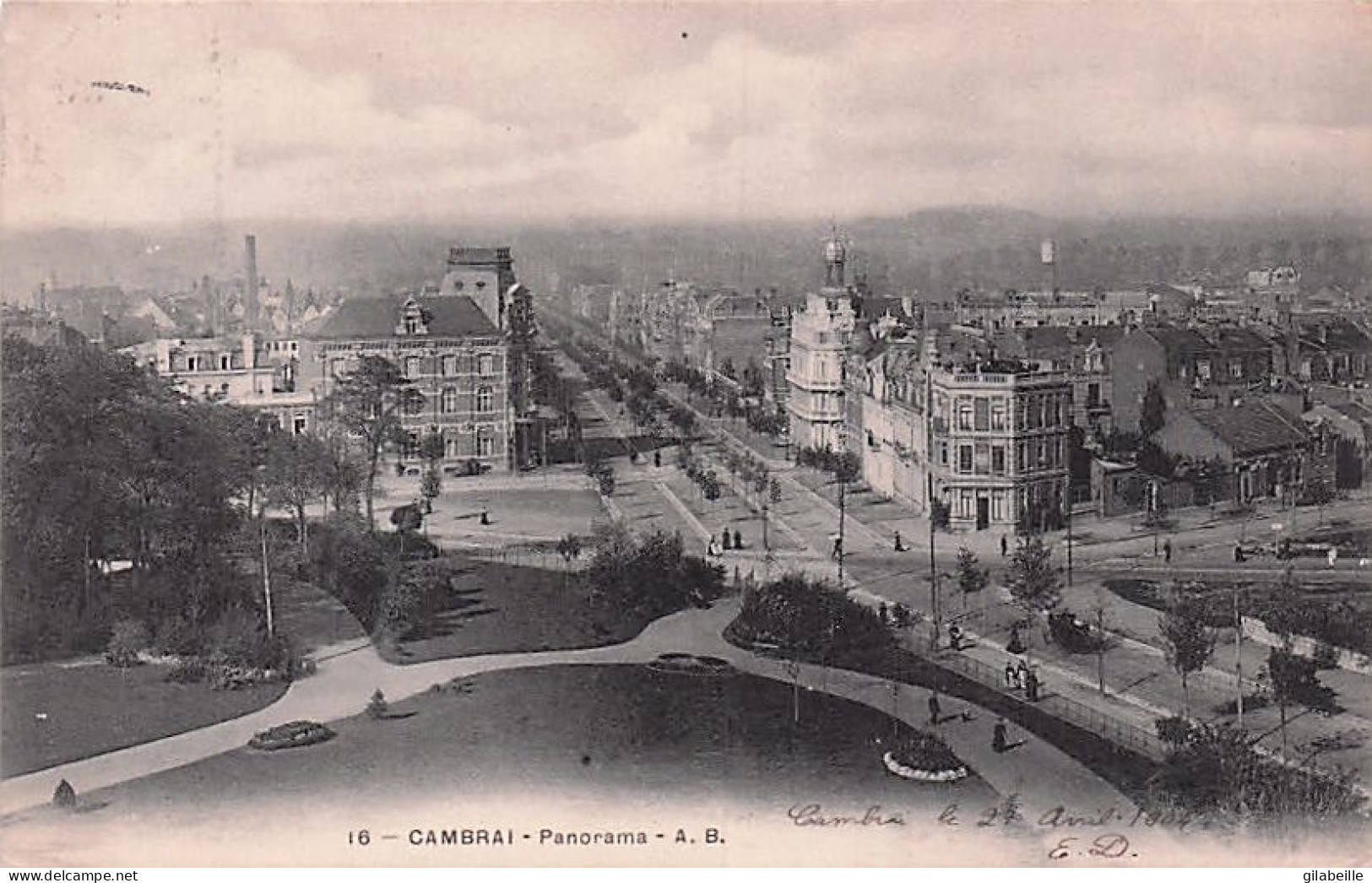 59 -  CAMBRAI - Panorama  - 1904 - Cambrai