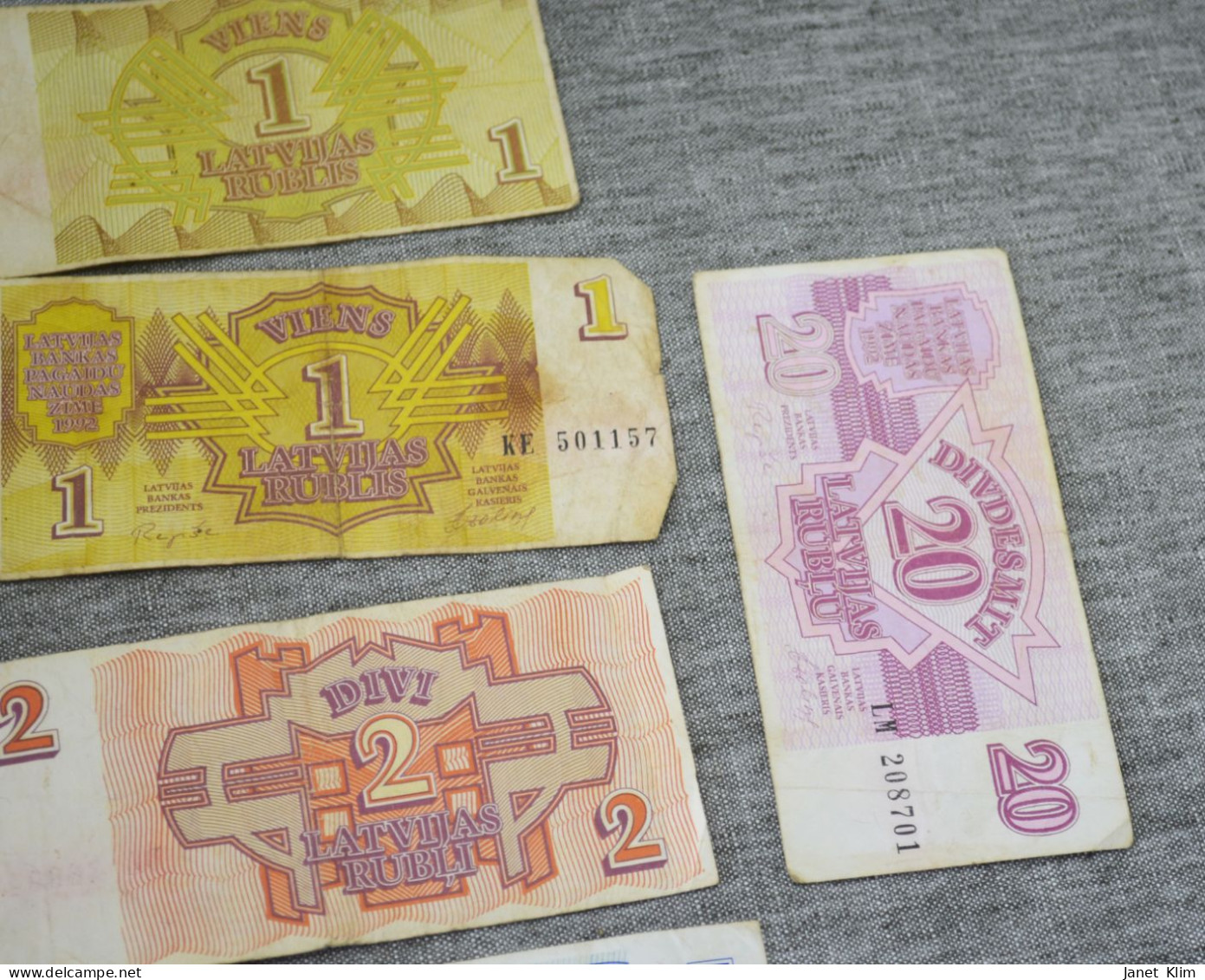 Latvian Vintage Money 1990 Repshik Lot 10 Psc - Lettonia
