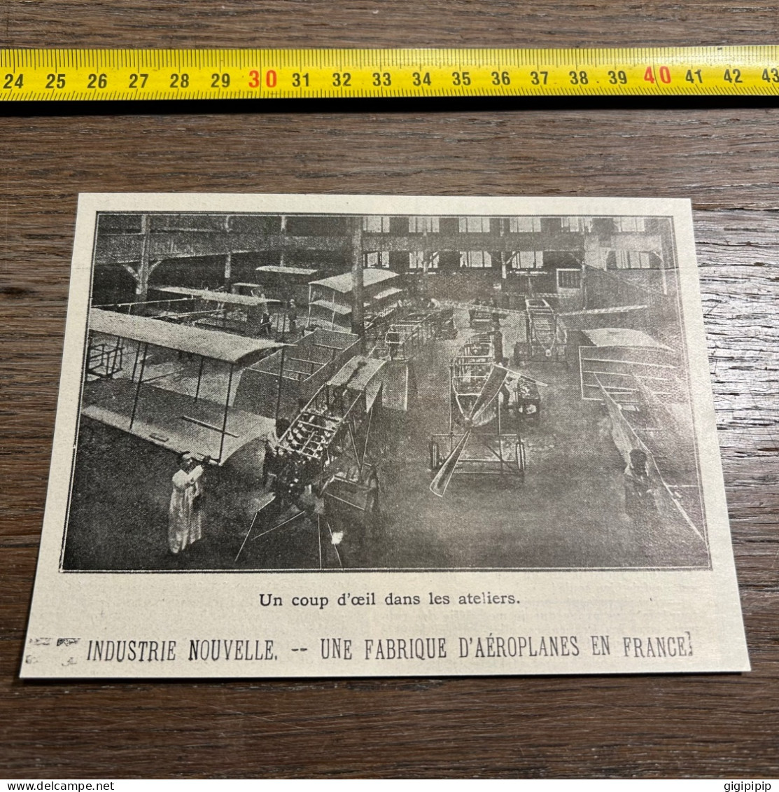 1908 PATI INDUSTRIE NOUVELLE. -- UNE FABRIQUE D'AEROPLANES EN FRANCE Atelier - Verzamelingen