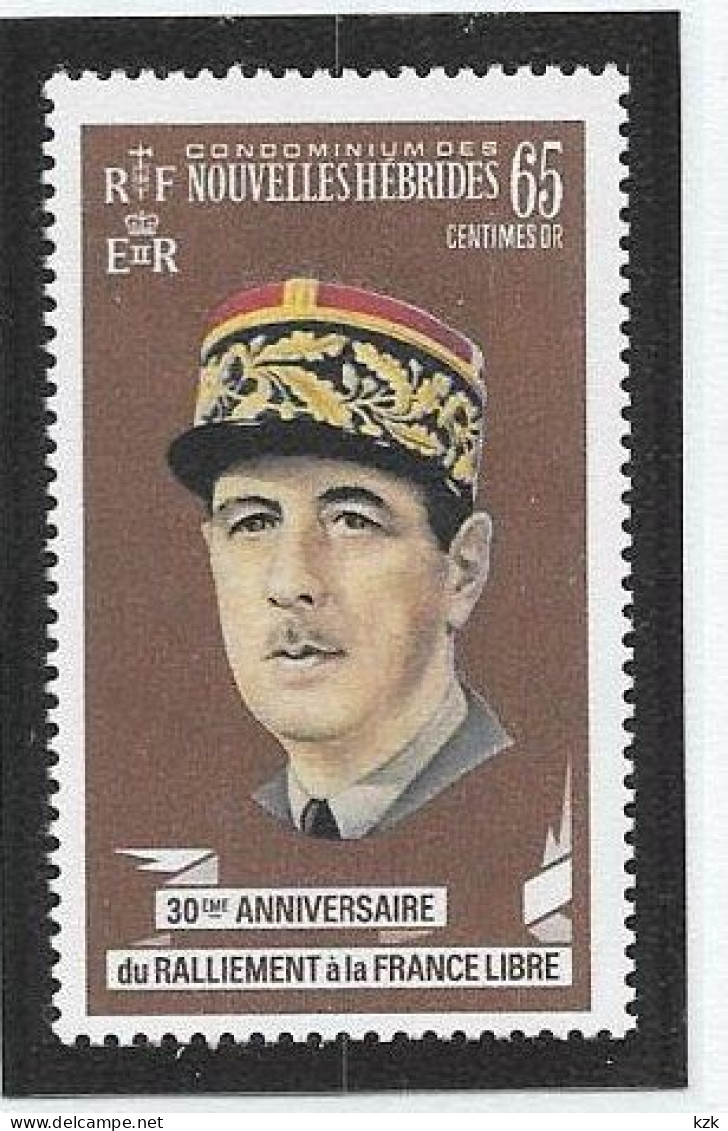 1+	30 184		16 NOUVELLES HEBRIDES - De Gaulle (General)