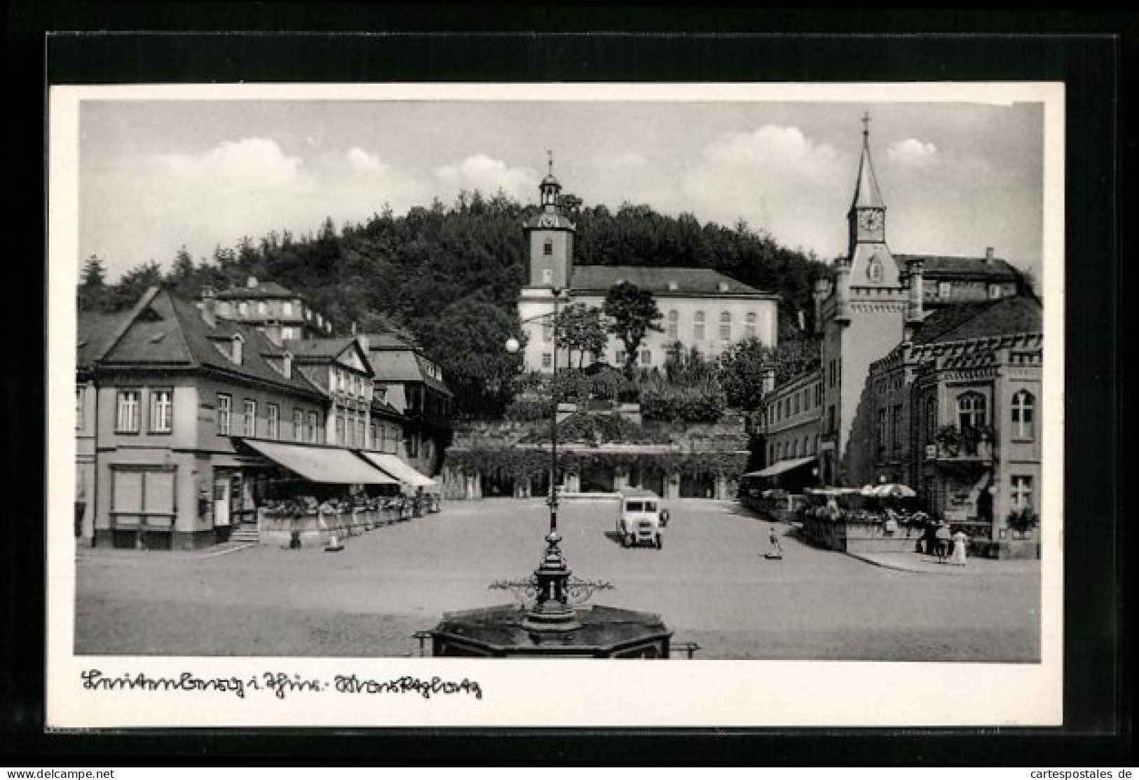 AK Leutenberg /Th., Marktplatz Mit Gasthaus Und Kirche  - Leutenberg