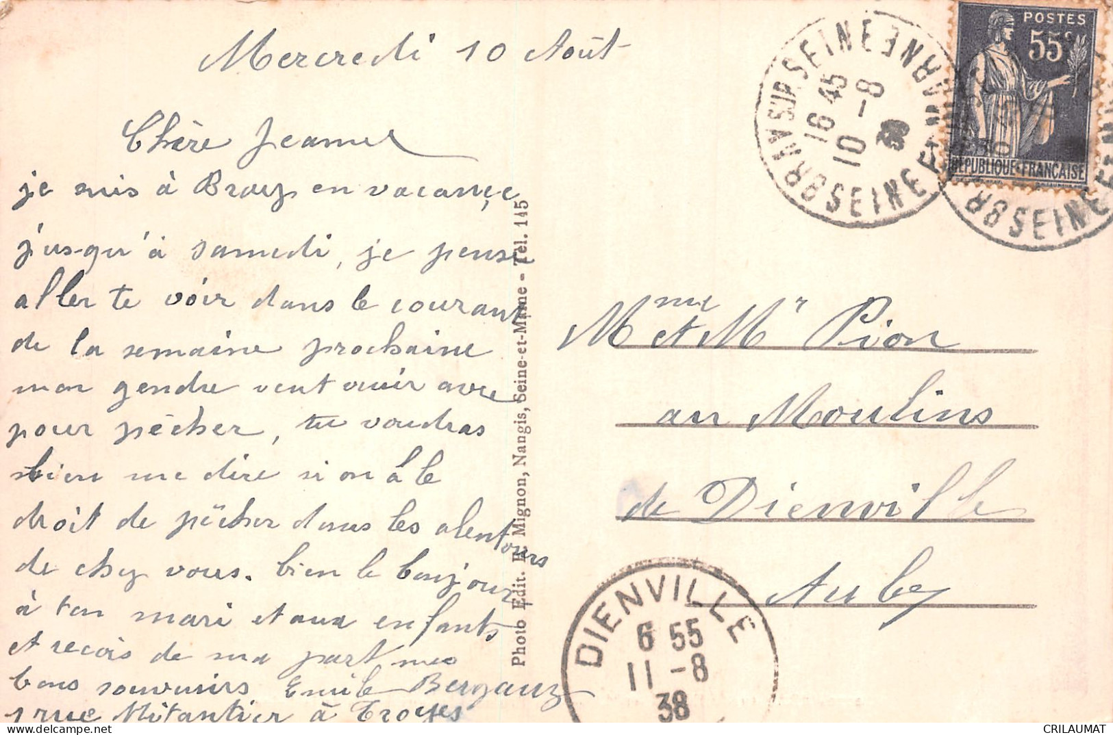 77-BRAY SUR SEINE-N°T5085-D/0195 - Bray Sur Seine