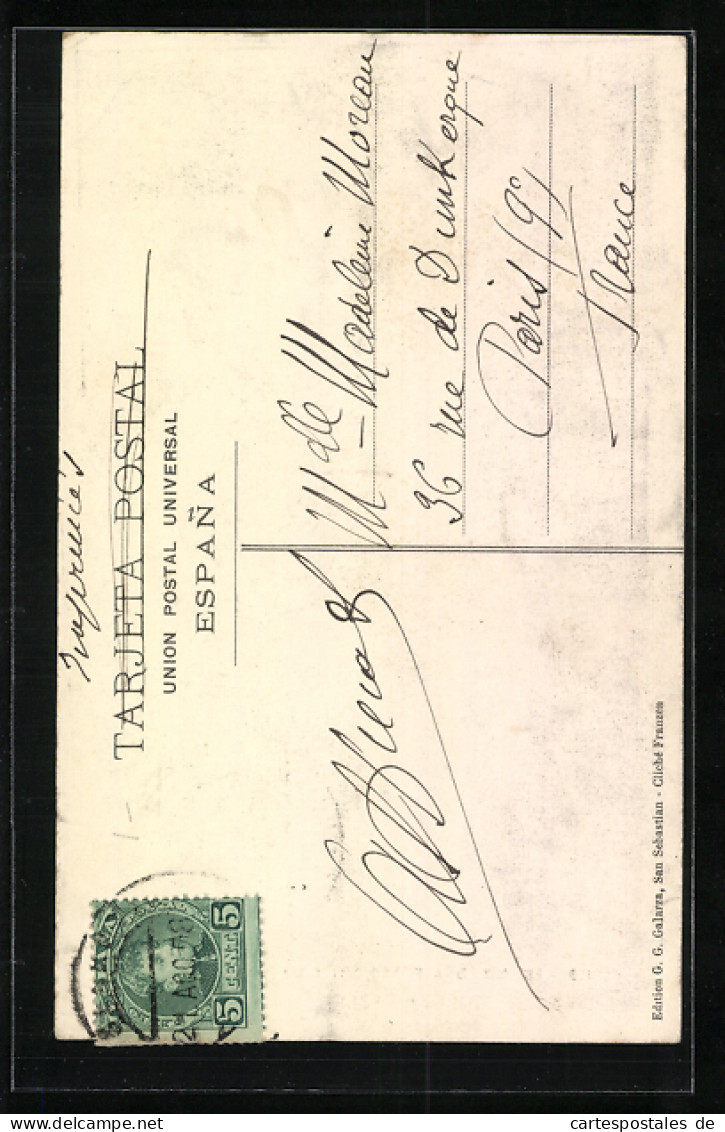 Postal SS. MM. D. Alfonso XIII Y D. A Victoria Eugenia Von Spanien  - Familles Royales