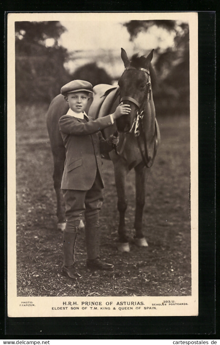 Postal H.R.H. Prince Of Asturias - Eldest Son Of T.M. King & Queen Of Spain  - Königshäuser