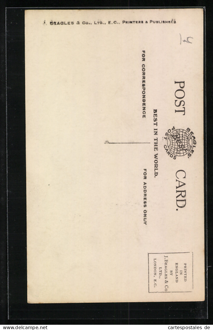 Postal König Von Spanien Mit Ihren Kindern Alfonso, Beatrice Und Jaime  - Royal Families