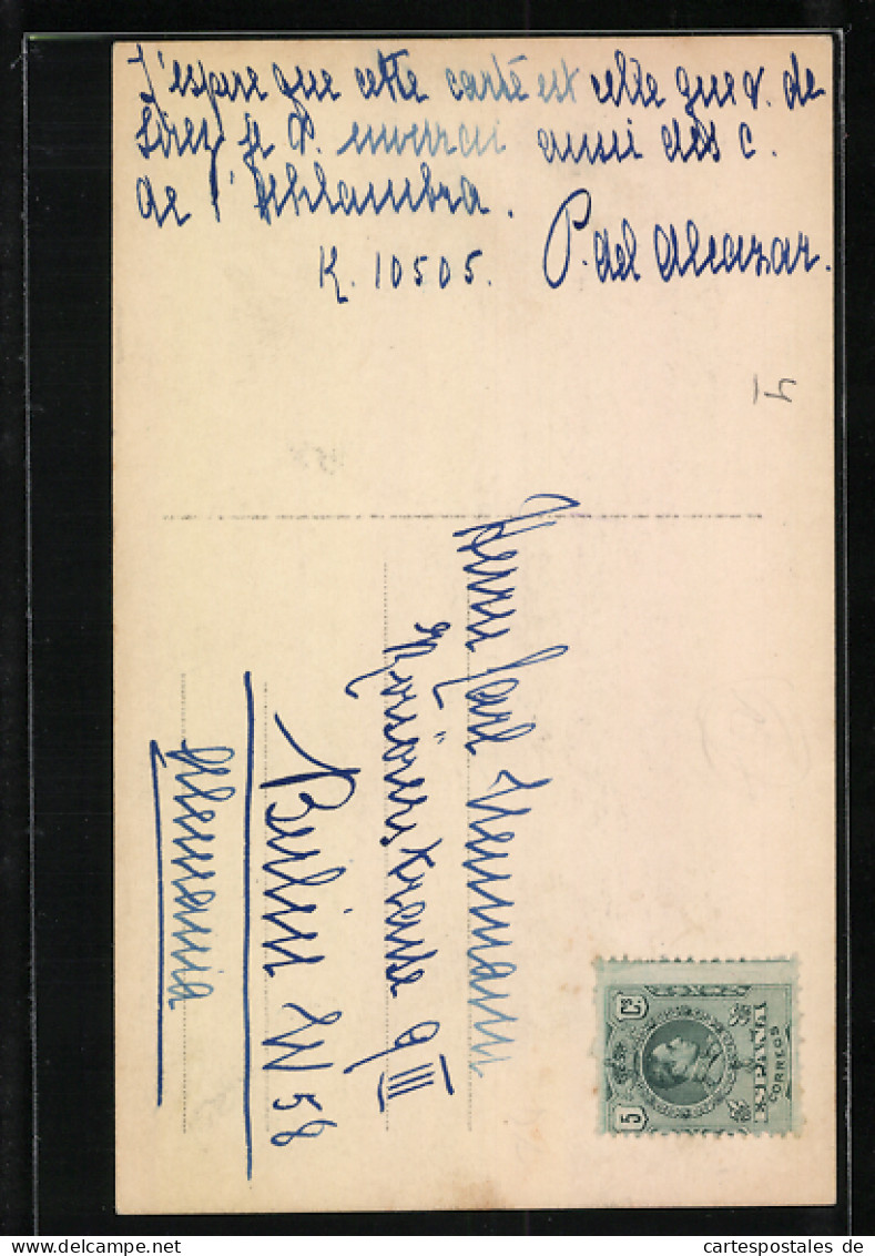 Postal König Alfons XIII. Von Spanien In Ordengeschmückter Uniform  - Familles Royales