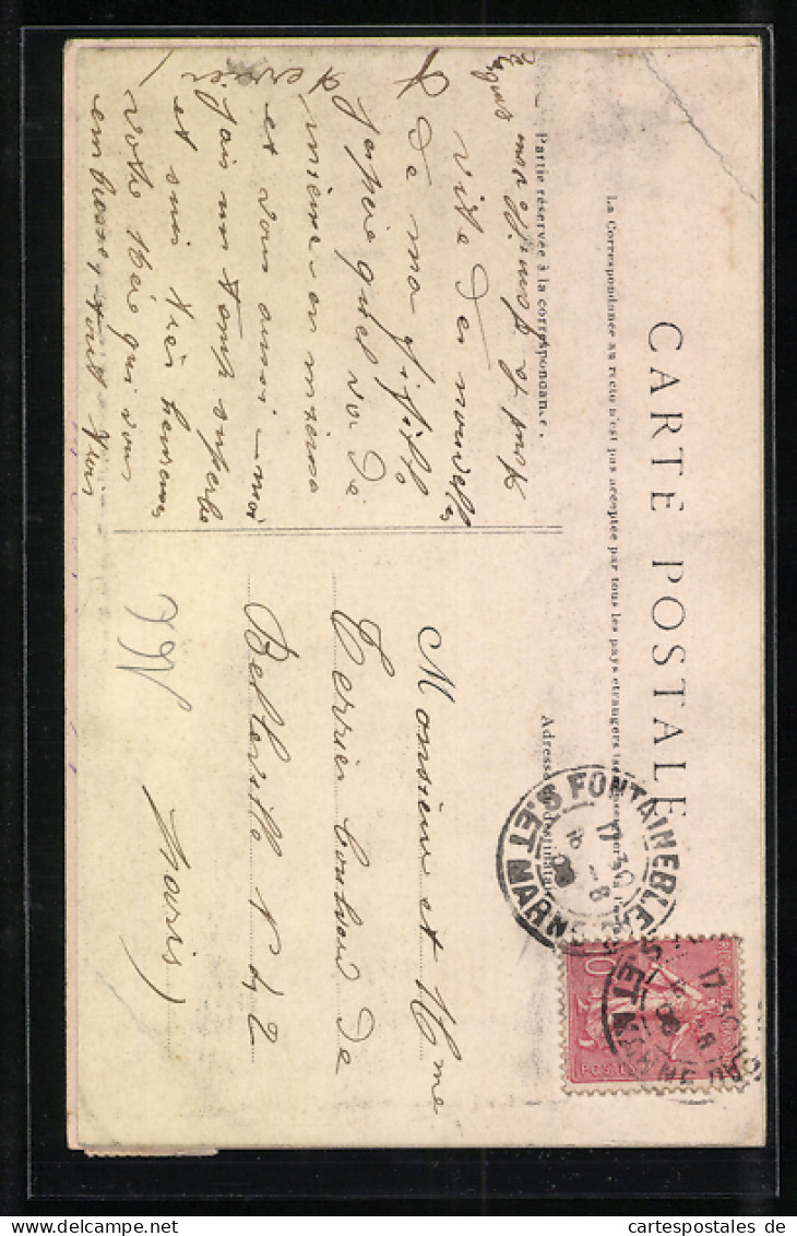 Postal Paris, Alphonse XIII, Roi D`Espagne 1905  - Familles Royales