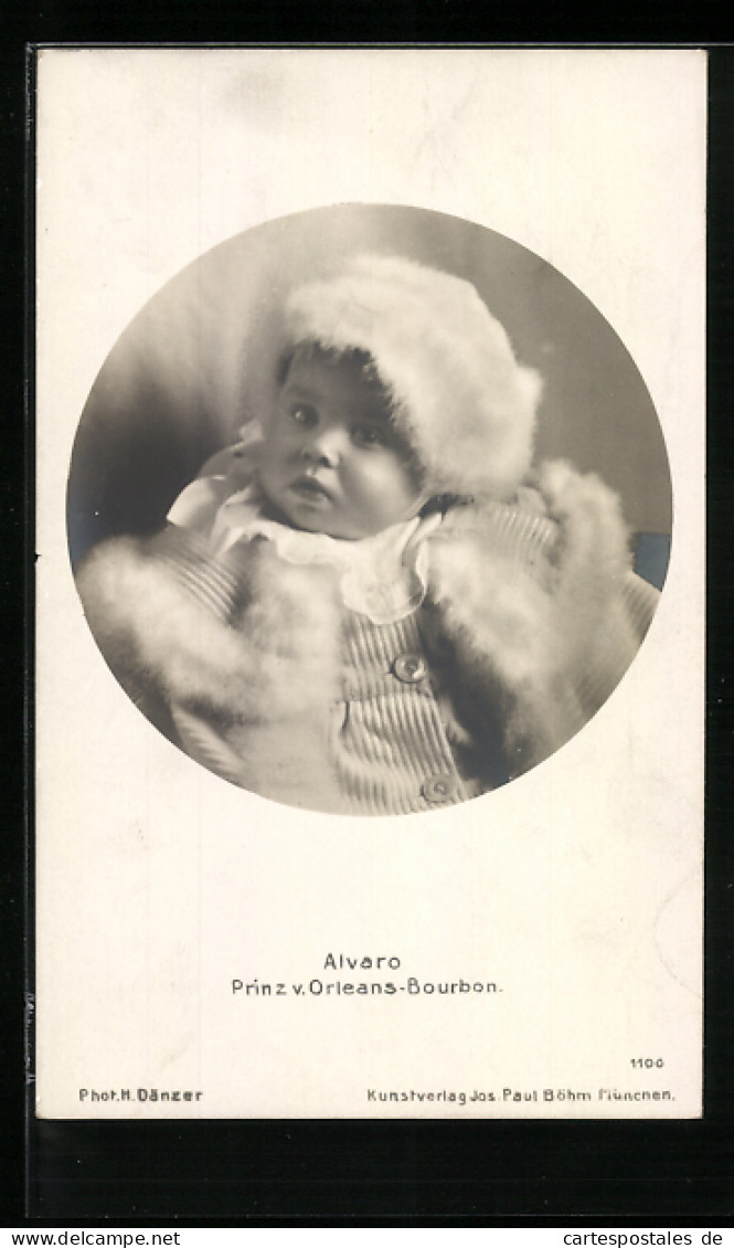 Postal Alvaro Prinz V. Orleans-Bourbon  - Koninklijke Families