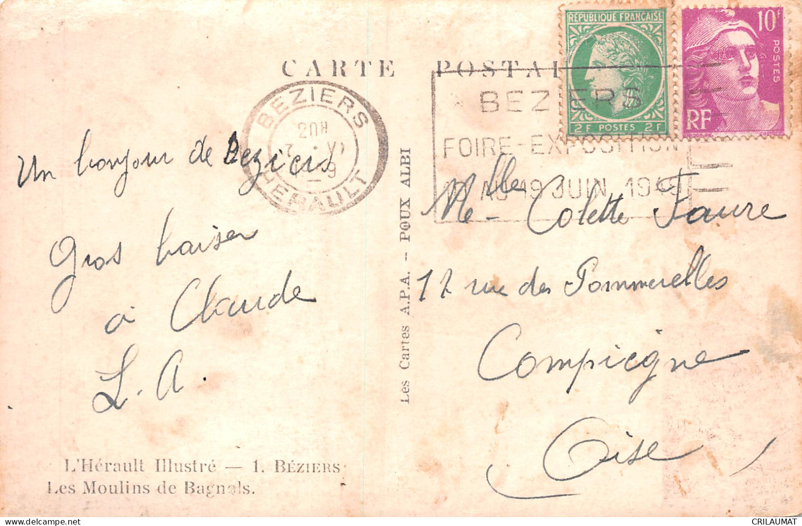 34-BEZIERS-N°T5086-A/0389 - Beziers