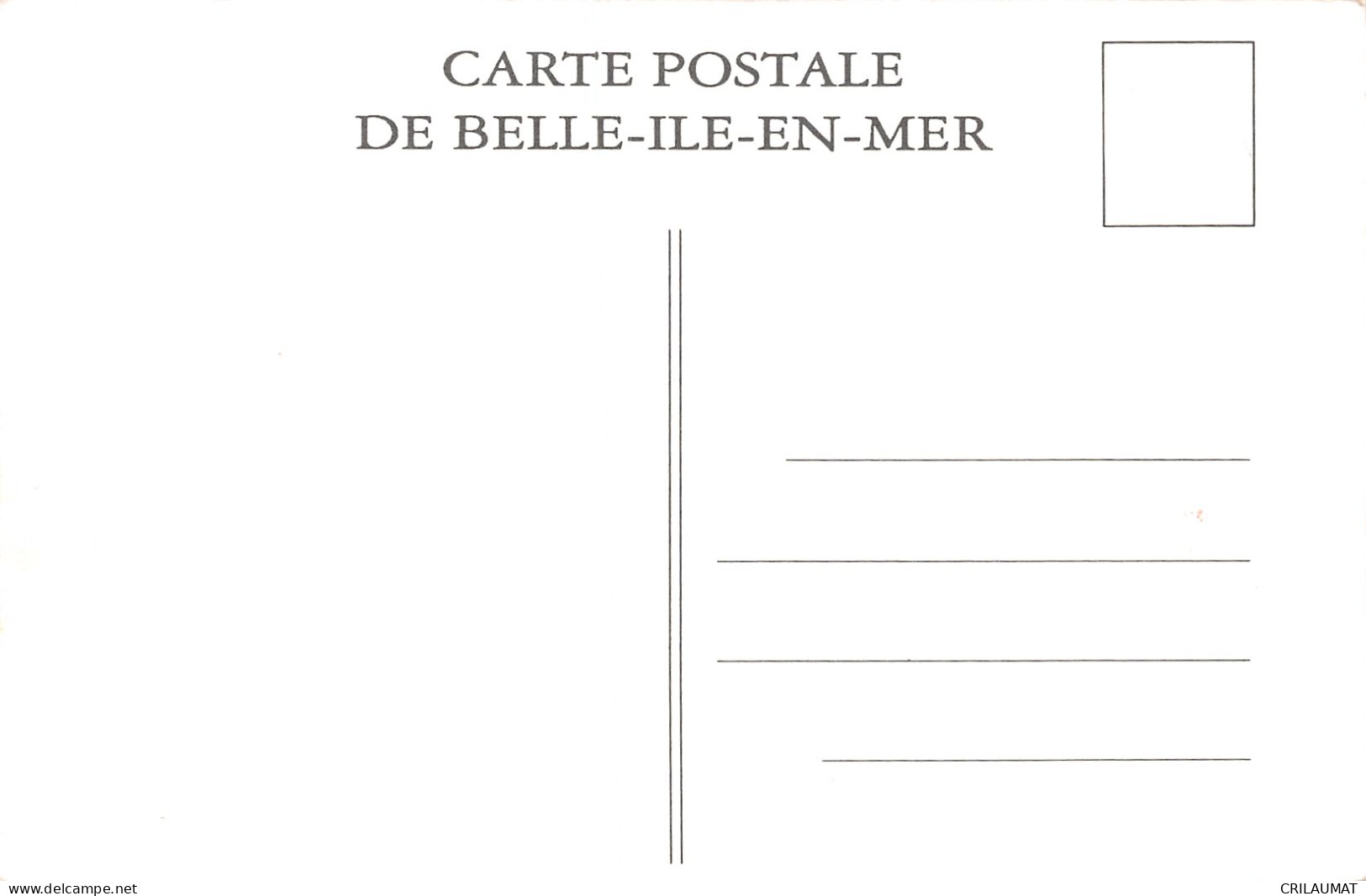 56-BELLE ILE EN MER CHATEAU DE PENHOET-N°T5086-A/0365 - Belle Ile En Mer