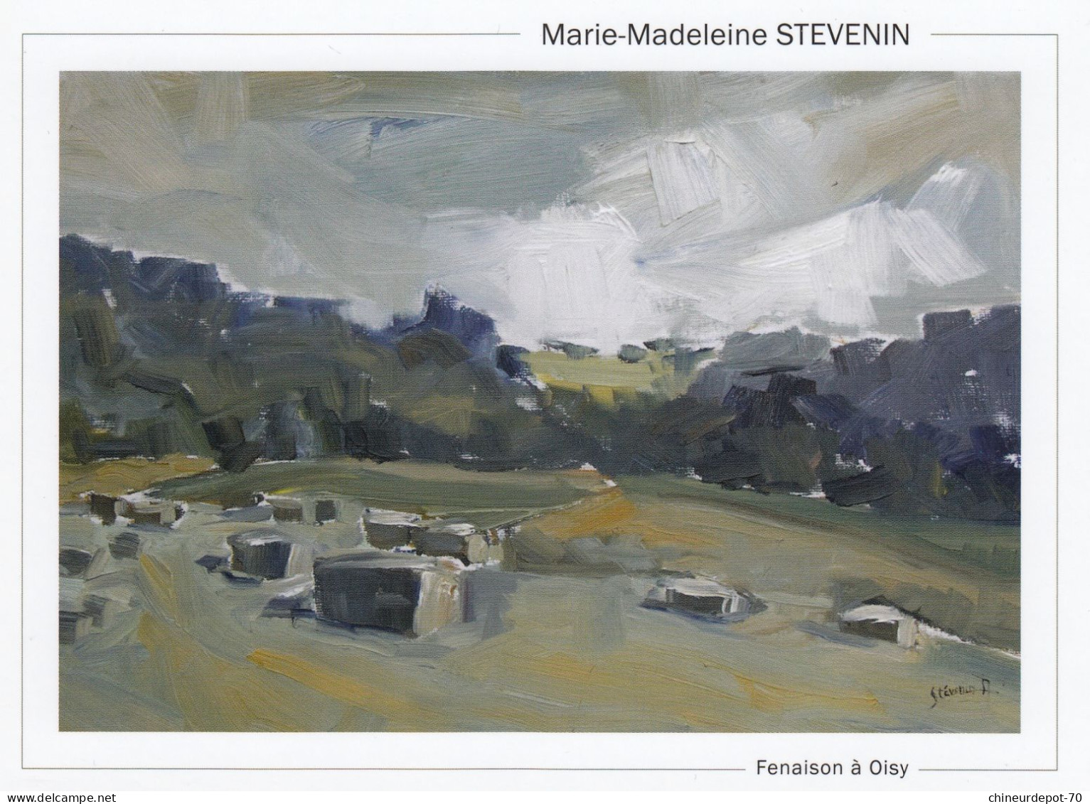 PEINTURE     MARIE MADELEINE  STEVENIN  FENAISON A OISY - Malerei & Gemälde