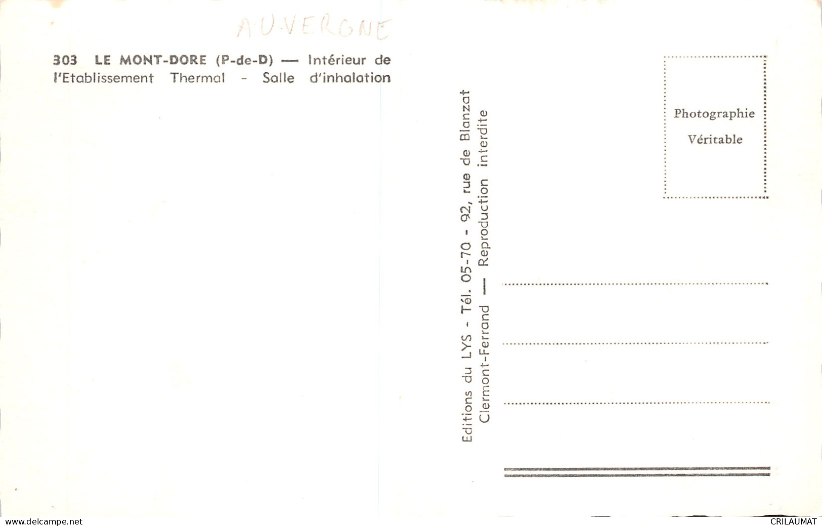 63-LE MONT DORE-N°T5086-E/0347 - Le Mont Dore