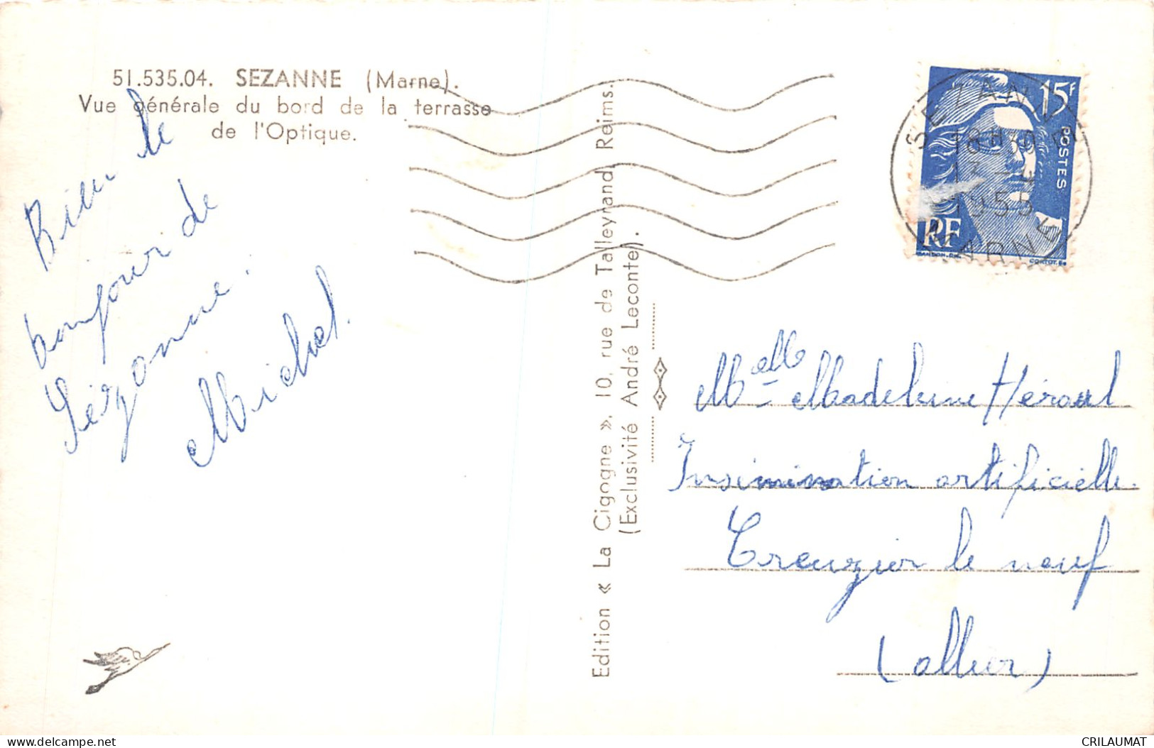 51-SEZANNE-N°T5086-E/0259 - Sezanne