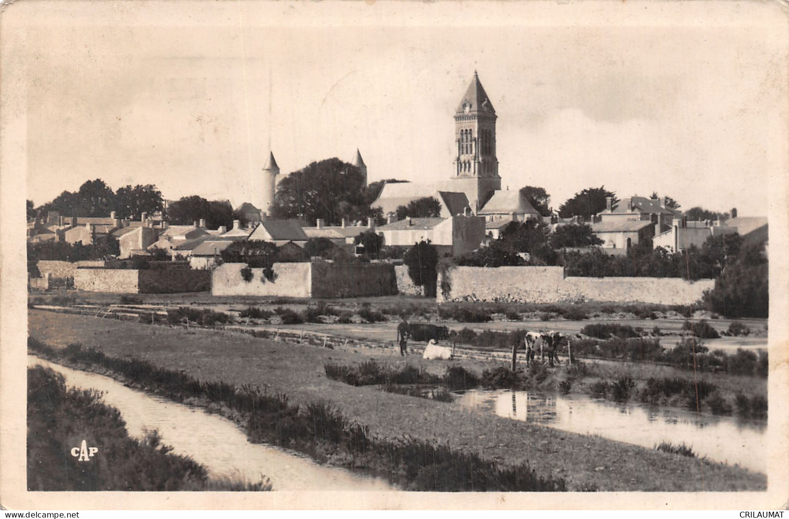 85-ILE DE NOIRMOUTIER L EGLISE ET LE CHATEAU-N°T5086-D/0013 - Ile De Noirmoutier