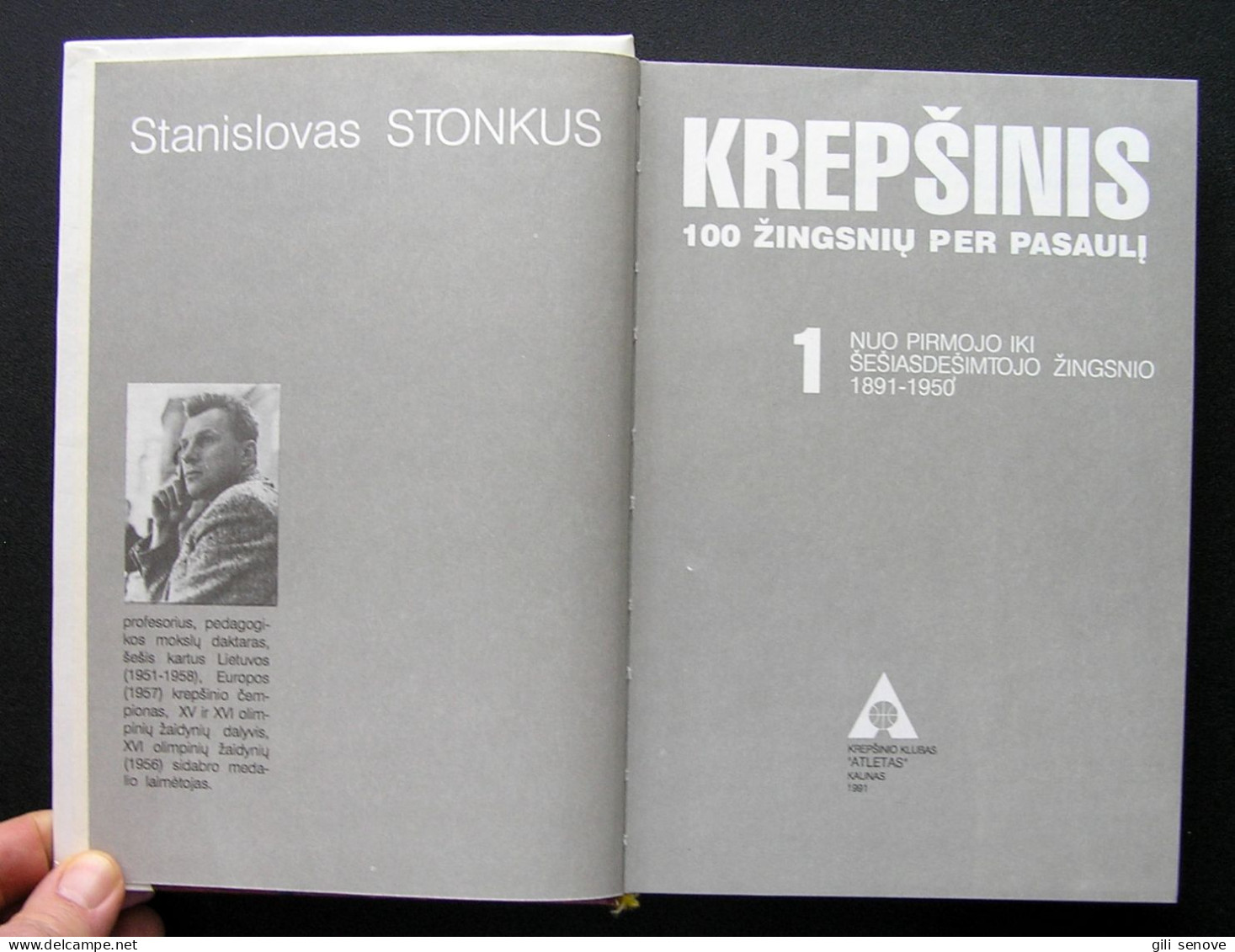 Lithuanian Book / Krepšinis. 100 žingsnių Per Pasaulį ( 1book) By Stonkus 1991 - Culture