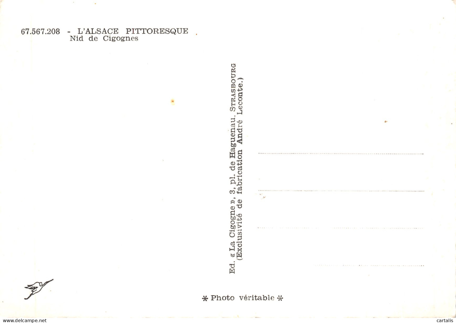 67-NID DE CIGOGNES-N° 4455-C/0033 - Altri & Non Classificati