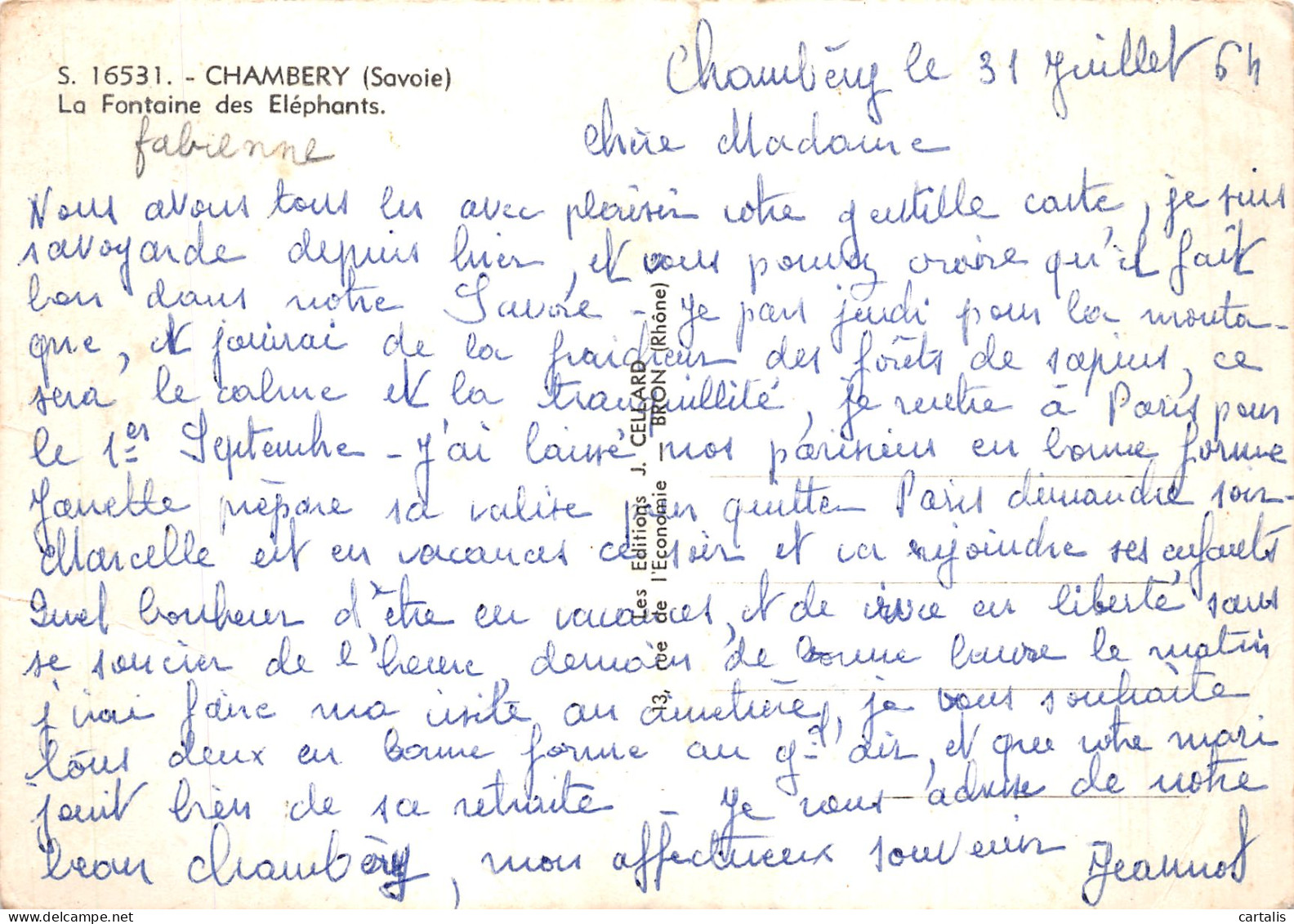 73-CHAMBERY-N° 4455-B/0215 - Chambery