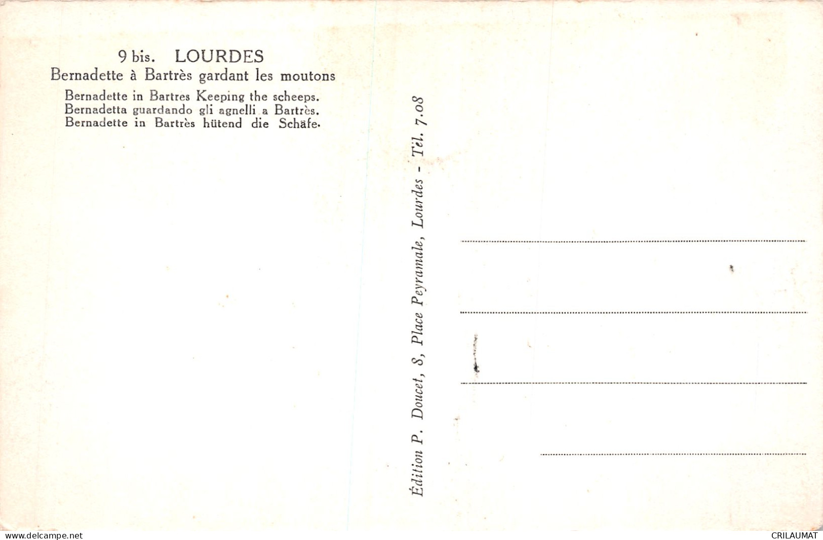 65-LOURDES-N°T5086-G/0335 - Lourdes