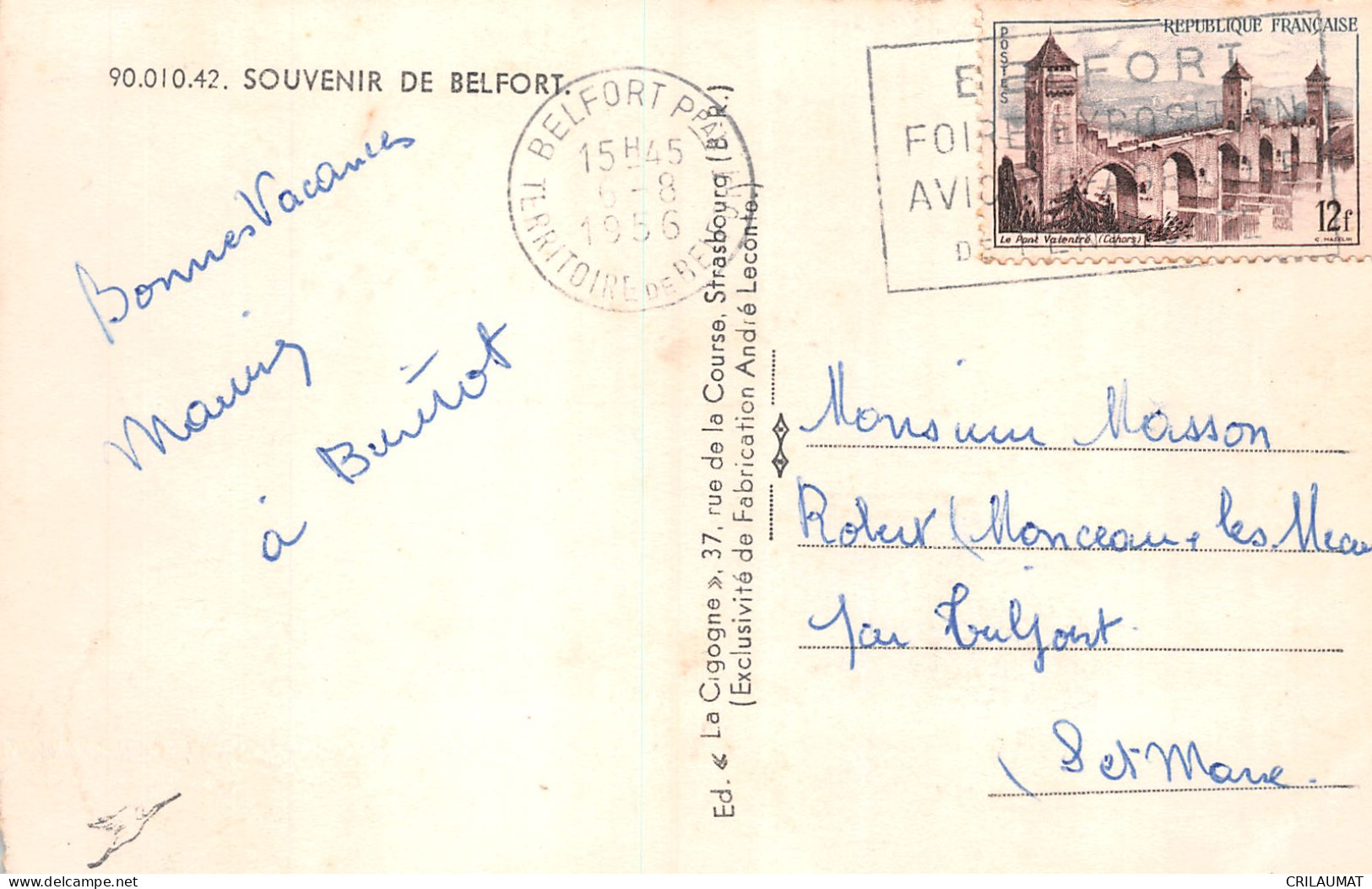 90-BELFORT-N°T5086-E/0365 - Belfort - Ville